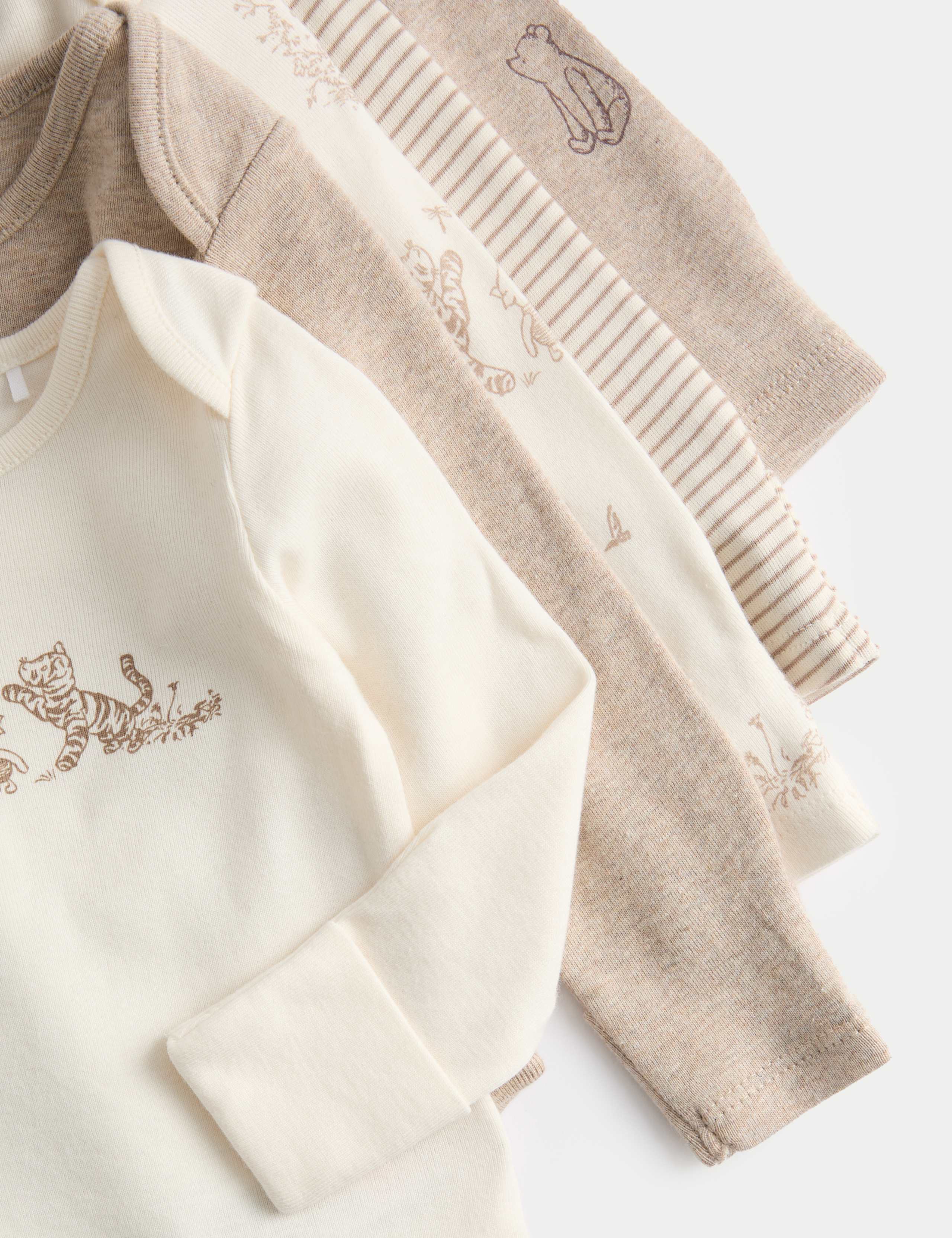 5 Pack Pure Cotton Winnie the Pooh™ Bodysuits (0-3 Yrs) 2 of 3