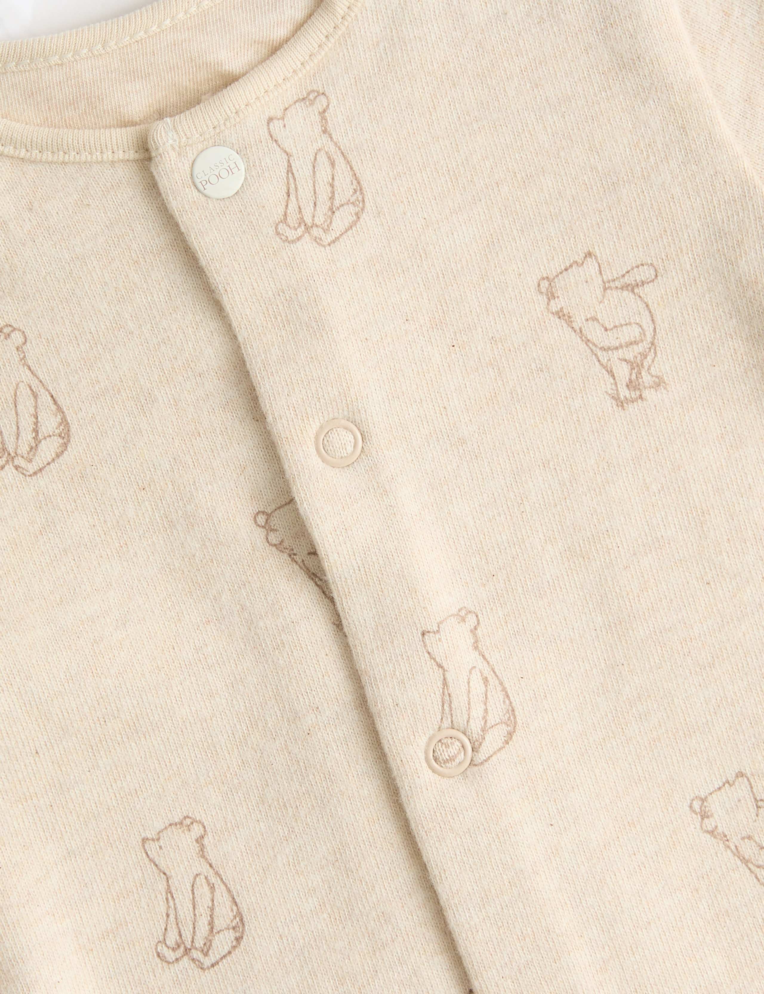 3 Pack Pure Cotton Winnie the Pooh™ Sleepsuits (0-3 Yrs) 2 of 3