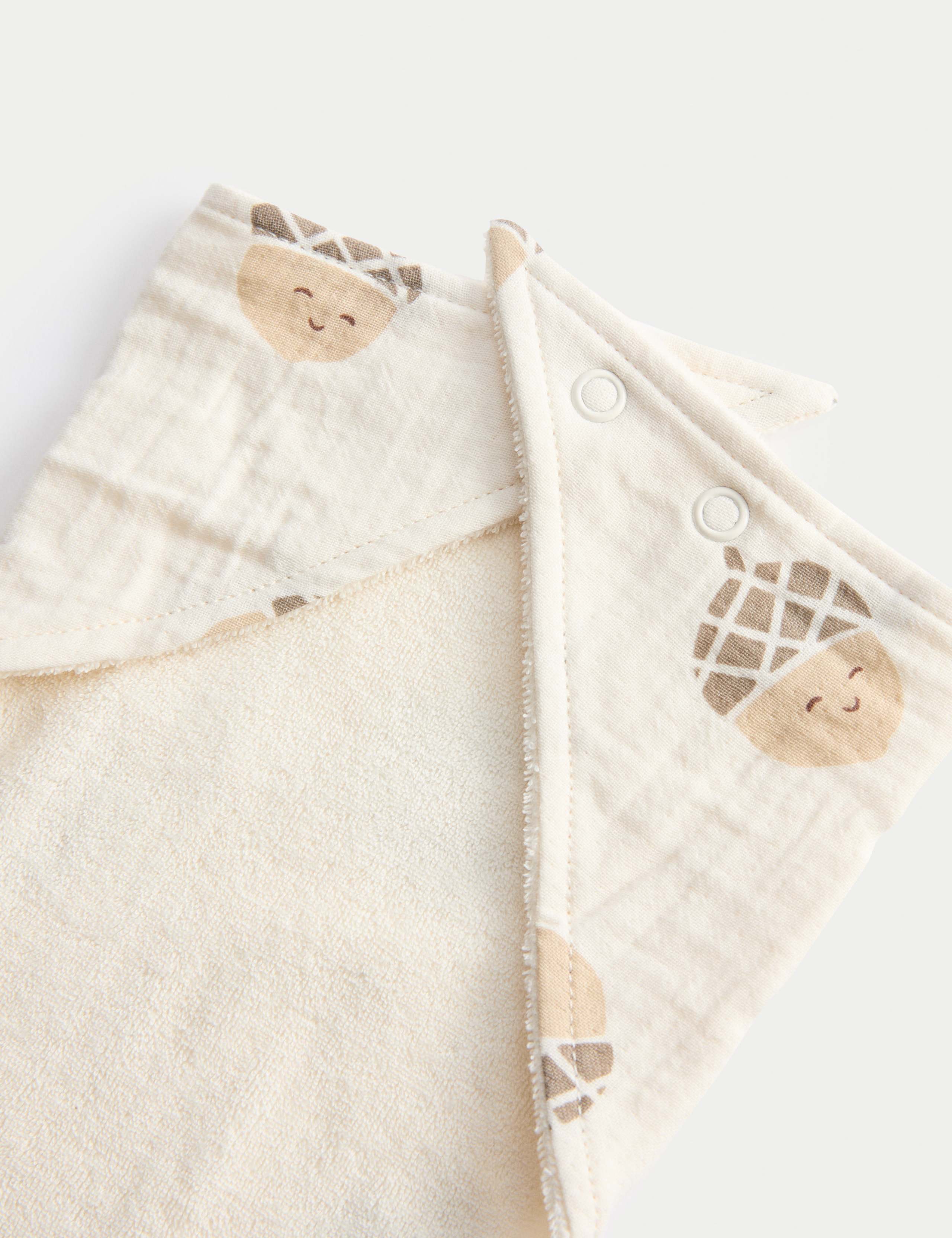 3pk Cotton Rich Acorn Print Bibs 3 of 3