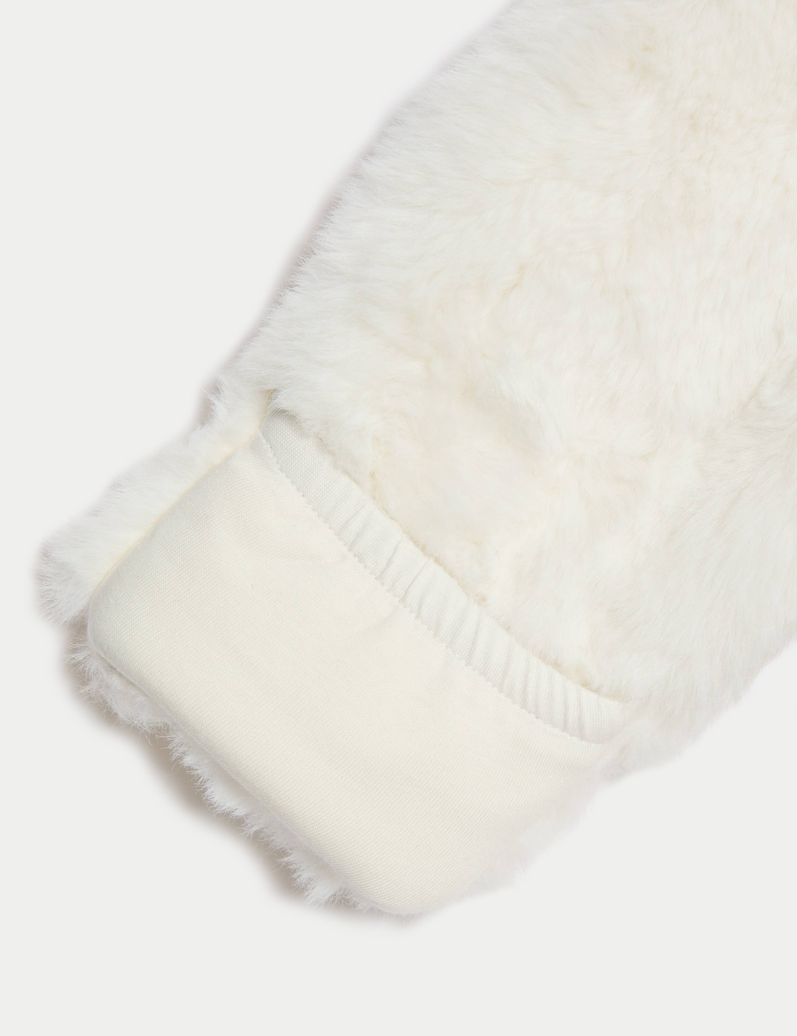 Faux Fur Hooded Pramsuit (0-12 Mths) 4 of 4