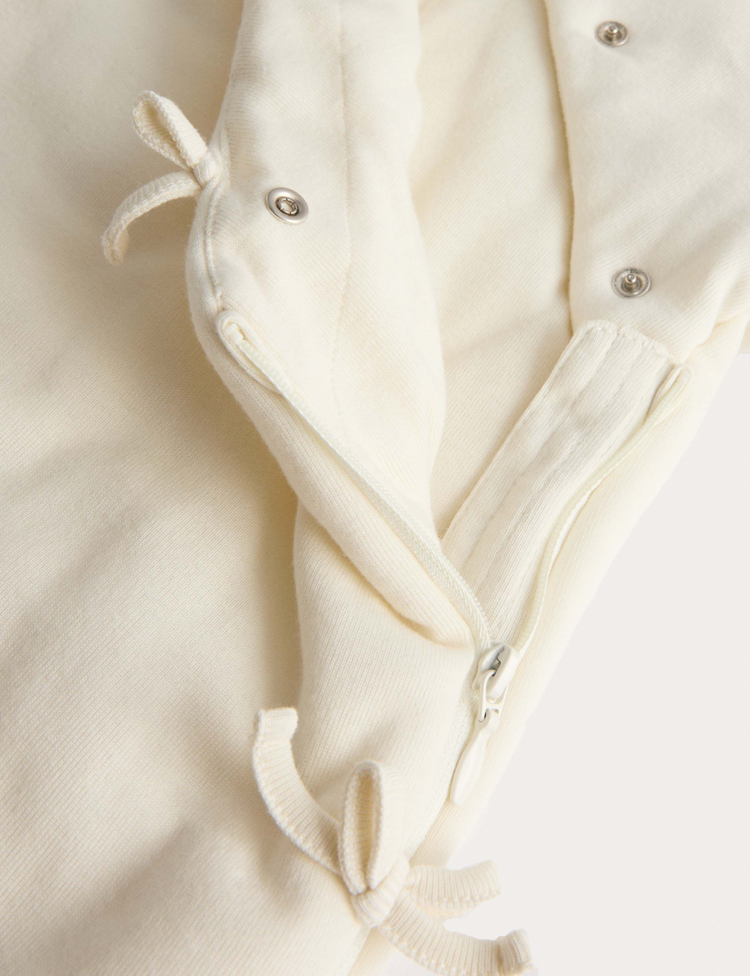 Cotton Rich Hooded Wrap Pramsuit (0-12 Mths) 2 of 3