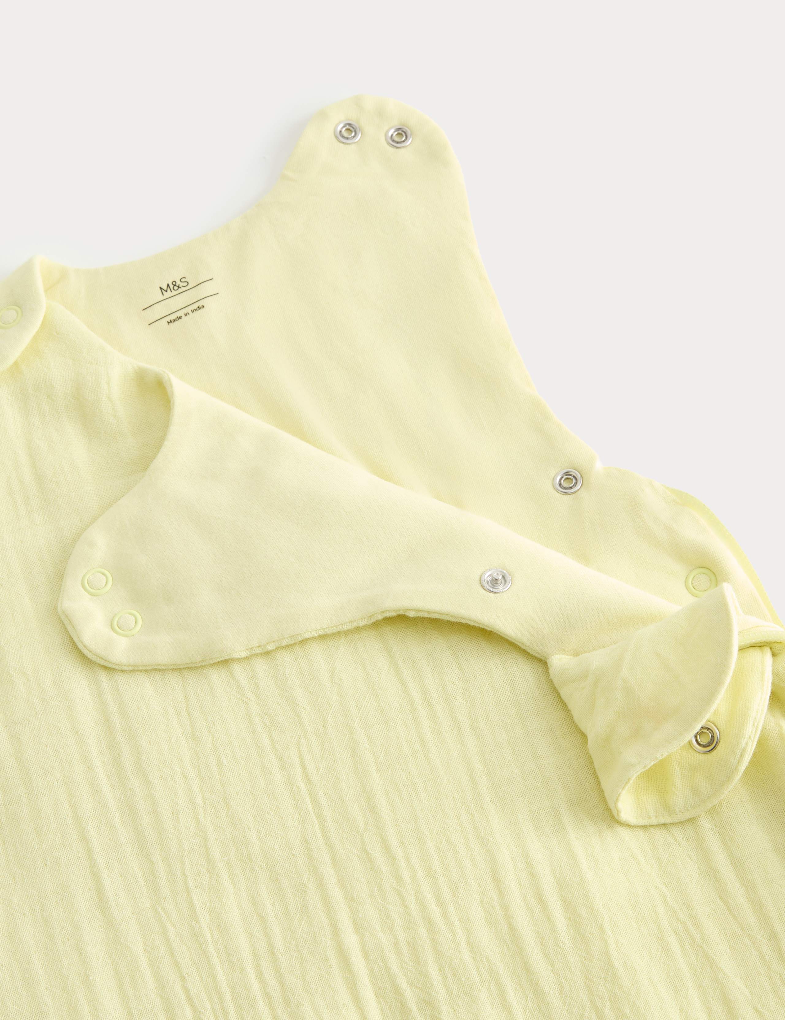 Pure Cotton Textured 1.5 Tog Sleeping Bag (0-3 Yrs) 2 of 2