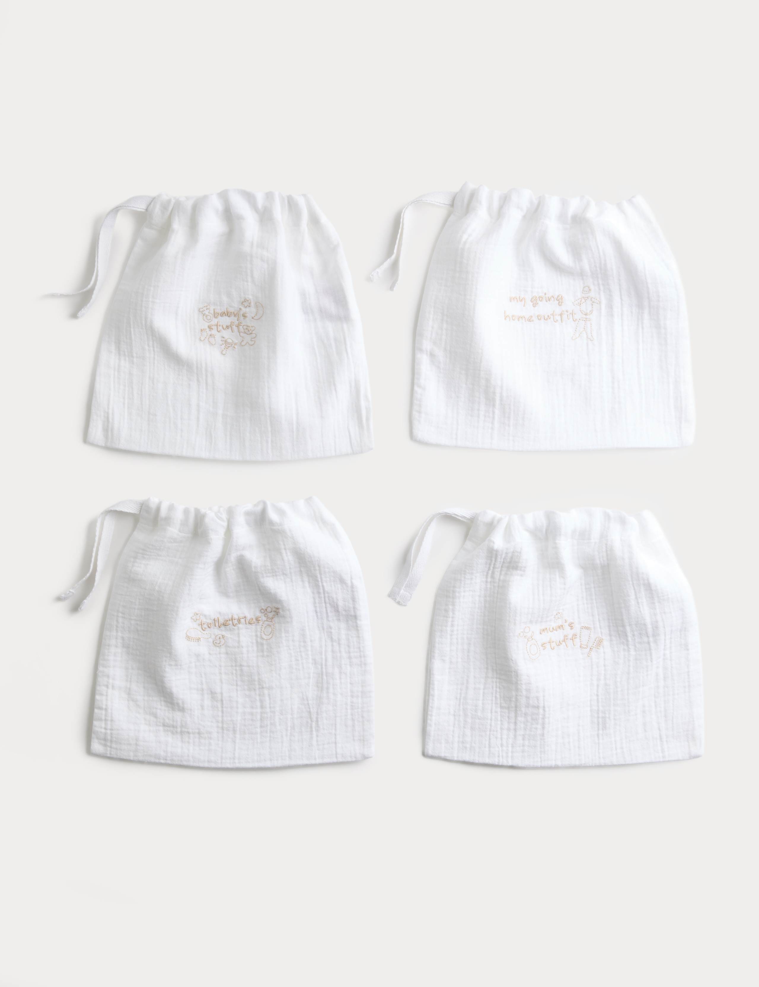 4 Pack Pure Cotton Packing Bags 1 of 2