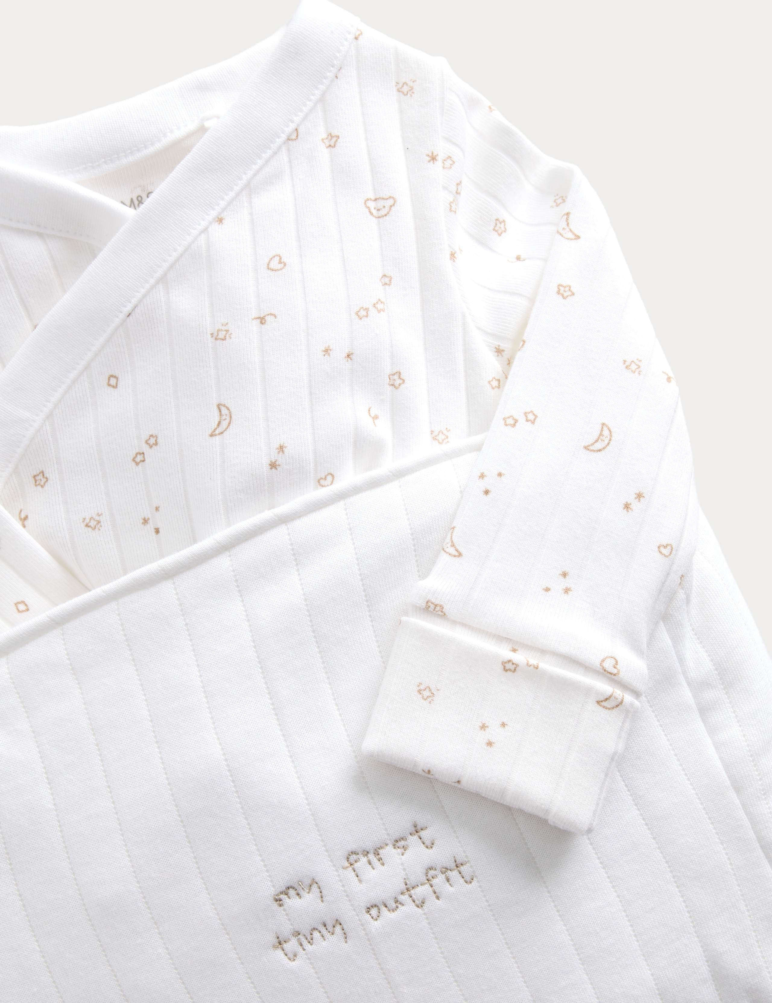 3 Piece Cotton Rich Crawler Outfit with Pouch (0-6 Months) 2 of 2