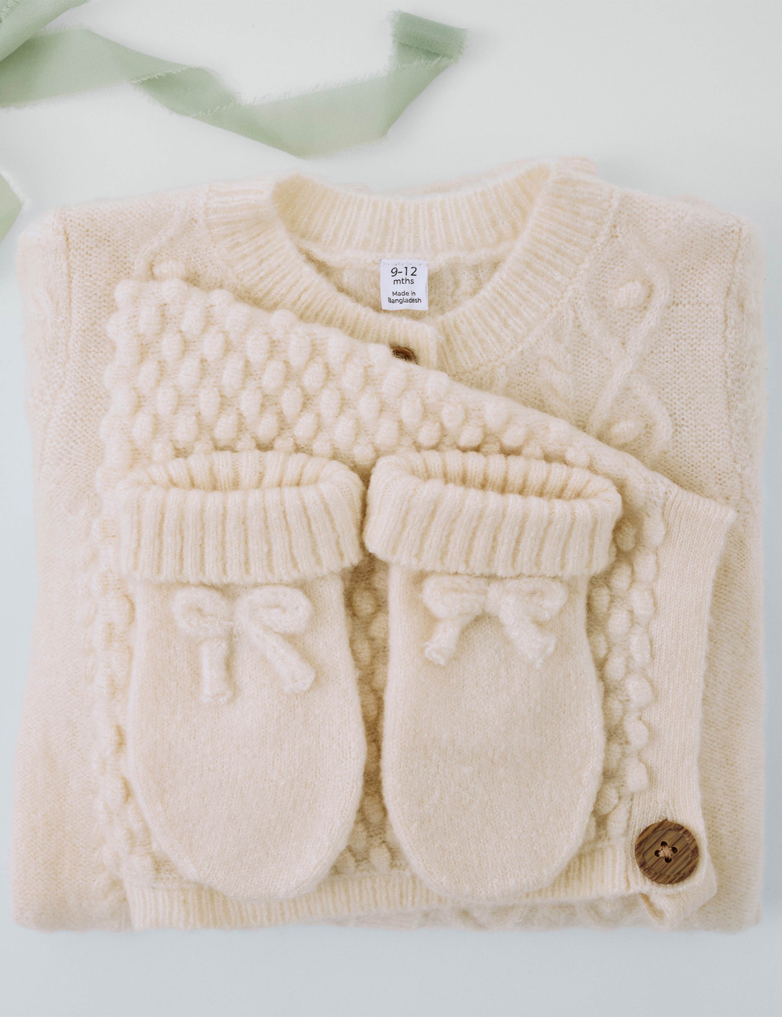 3pc Knitted All In One Set (7lbs-12 Mths) 3 of 3