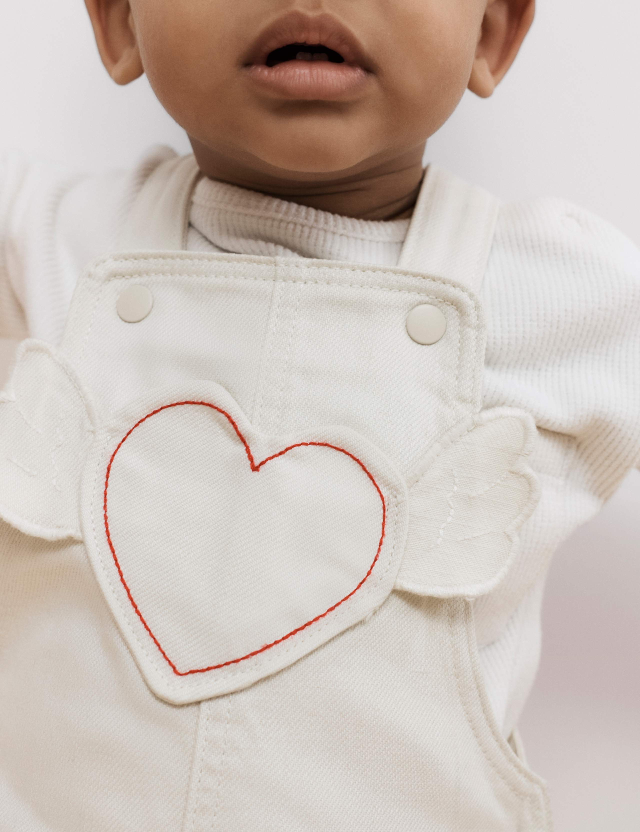 Cotton Rich Twill Dungarees (0-3 Yrs) 3 of 5