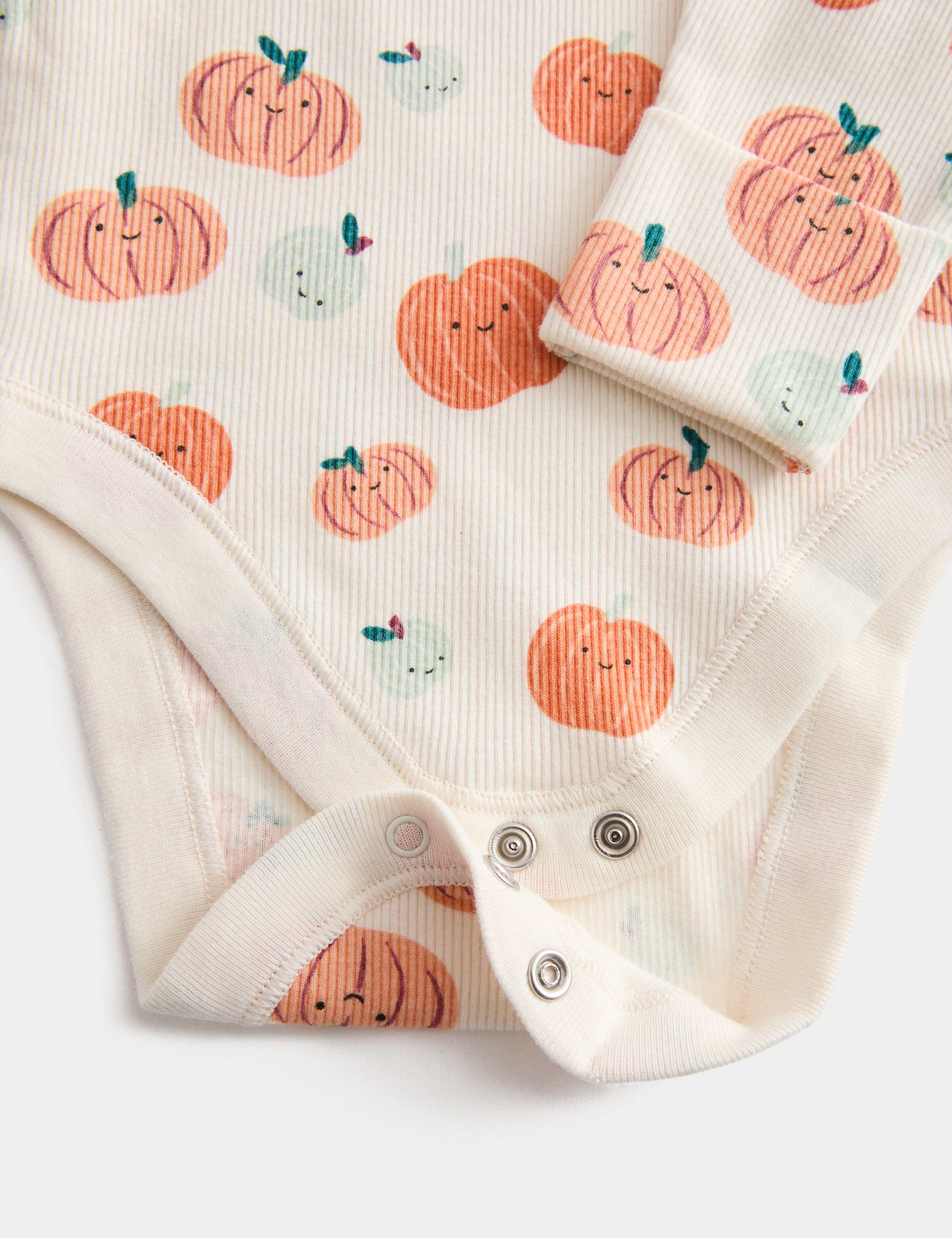 3pc Cotton Rich Halloween Pumpkin Outfit (7lbs-24 Mths) 2 of 3