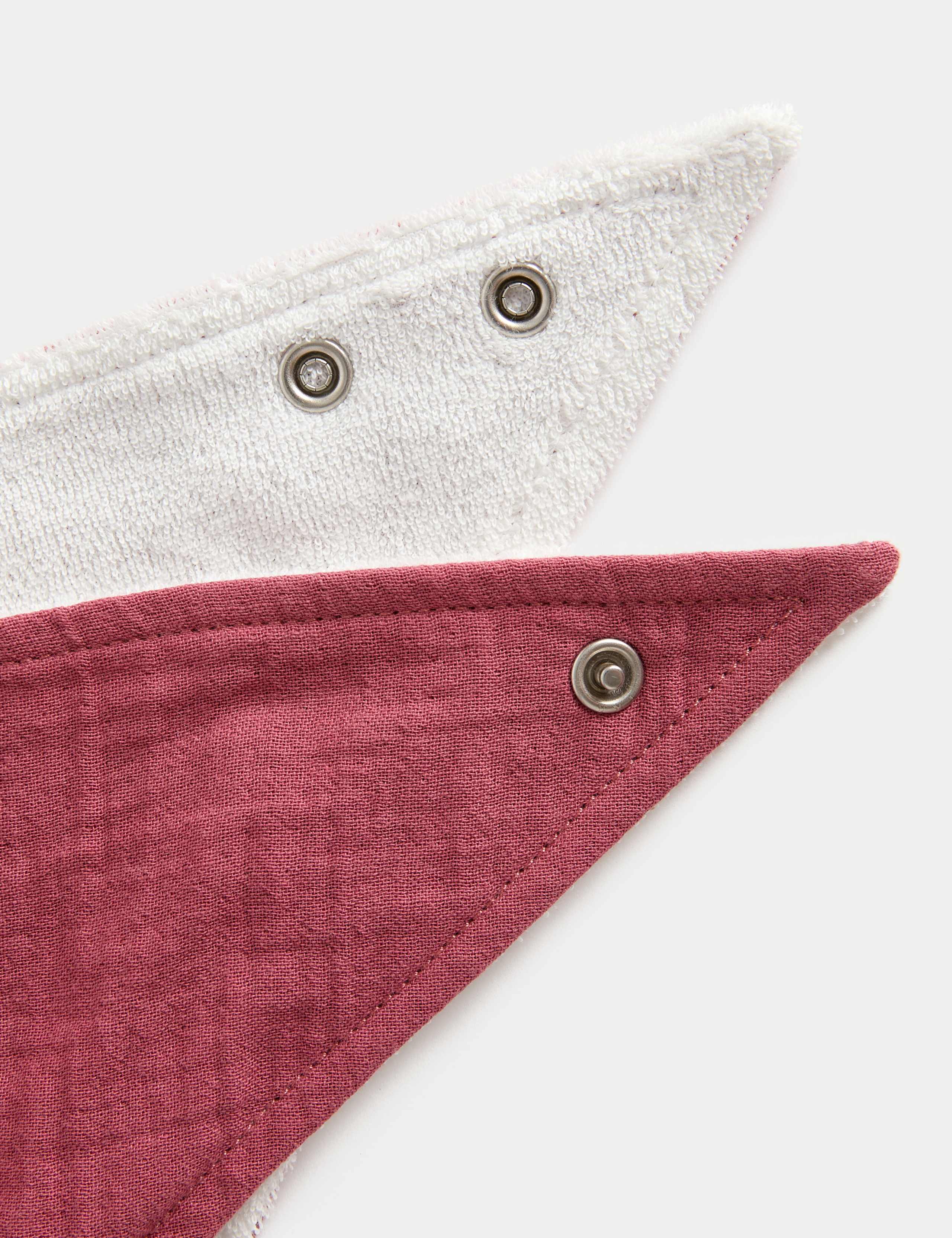 5pk Cotton Rich Dribble Bibs 2 of 2