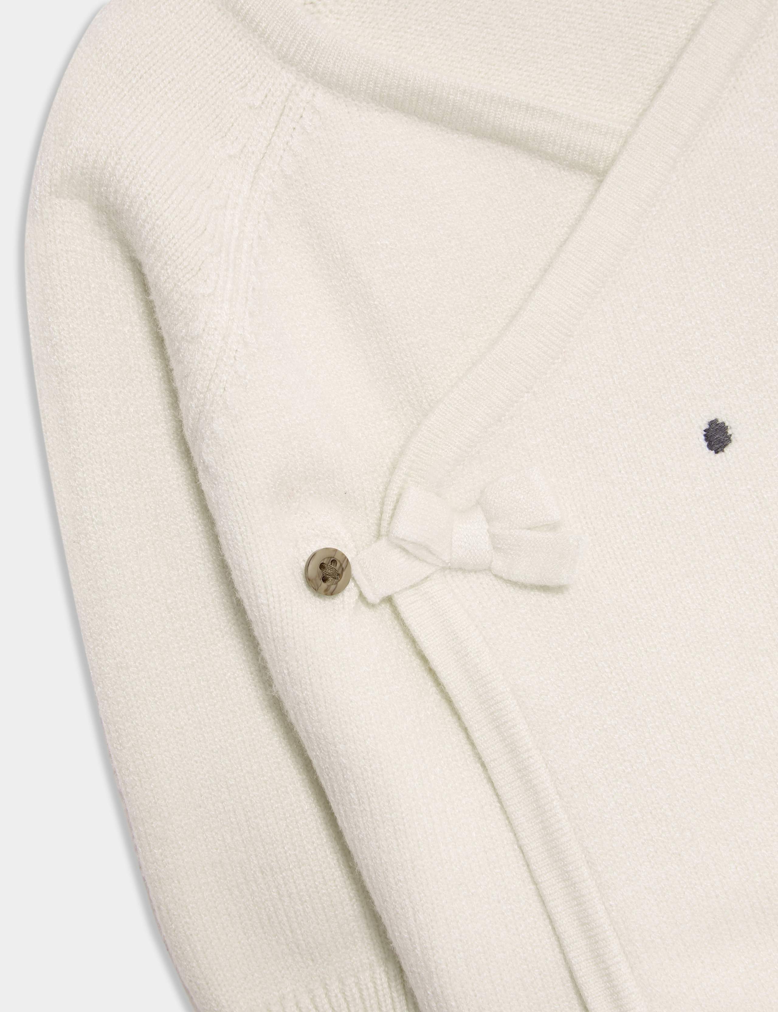 2pc Knitted Bear Wrap Outfit (0-12 Mths) 5 of 6