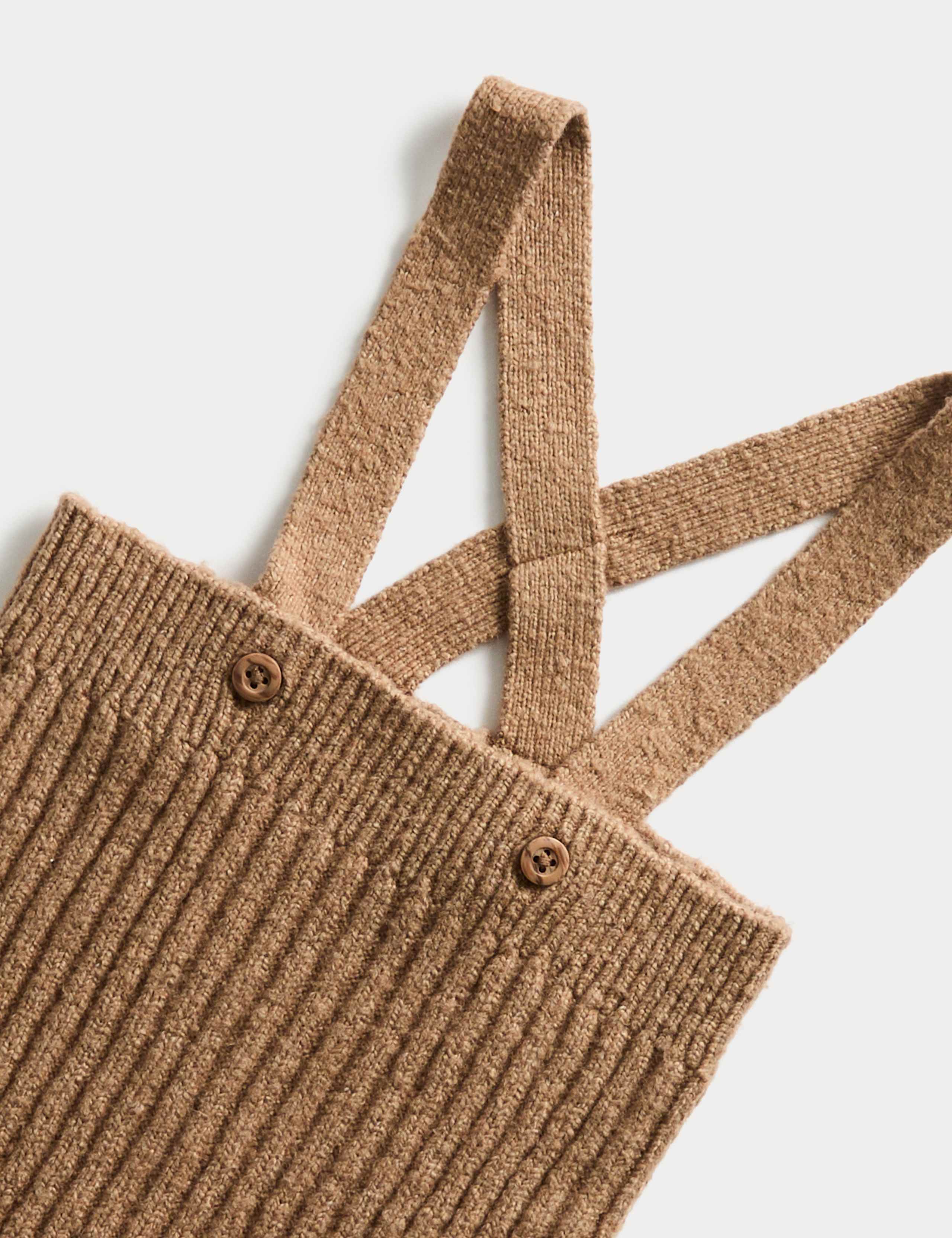 2pc Cotton Rich Sprig Dungaree Outfit (0-12 Mths) 2 of 3