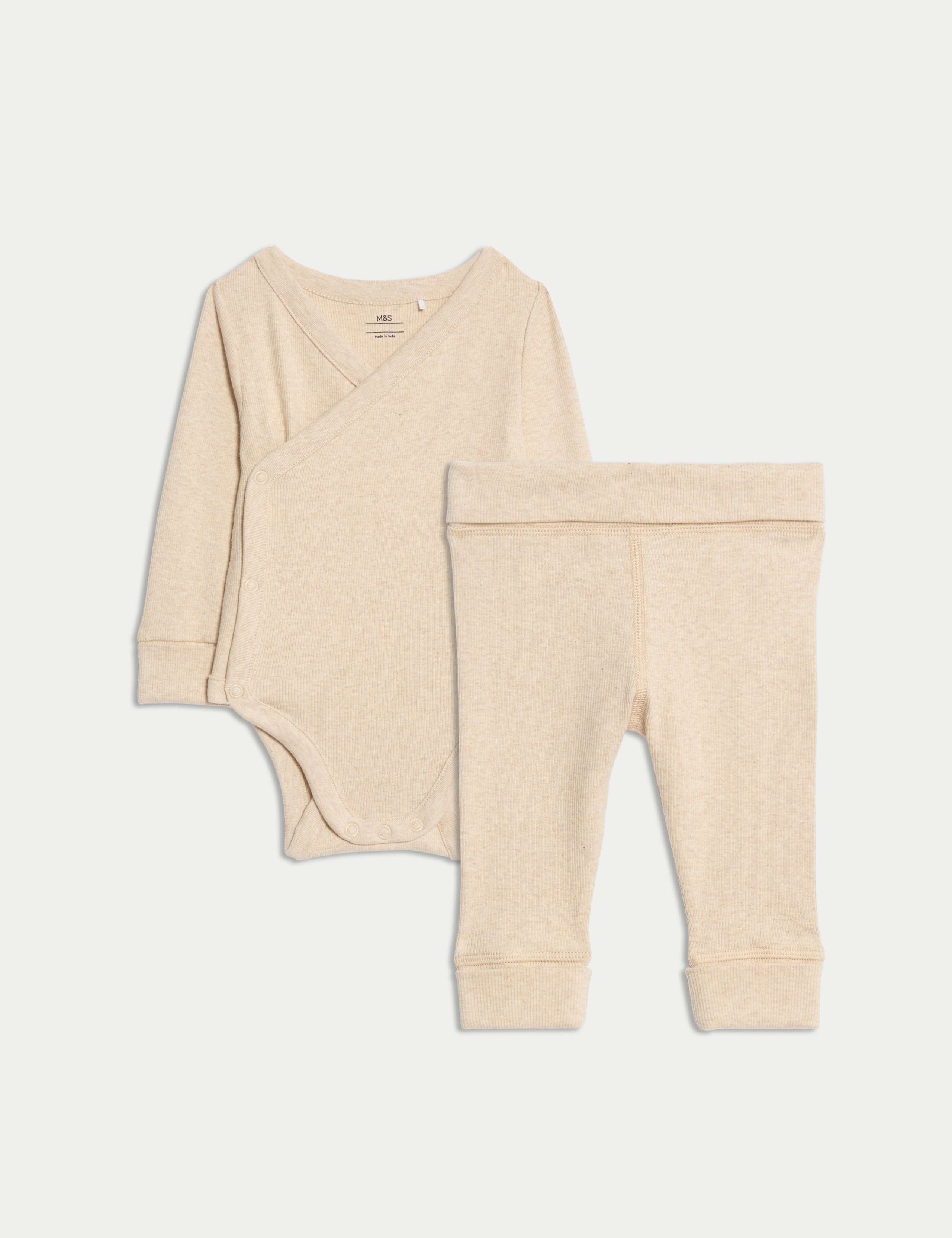2pc Cotton Rich Grow with Me Outfit (0-3 Yrs) 1 of 5