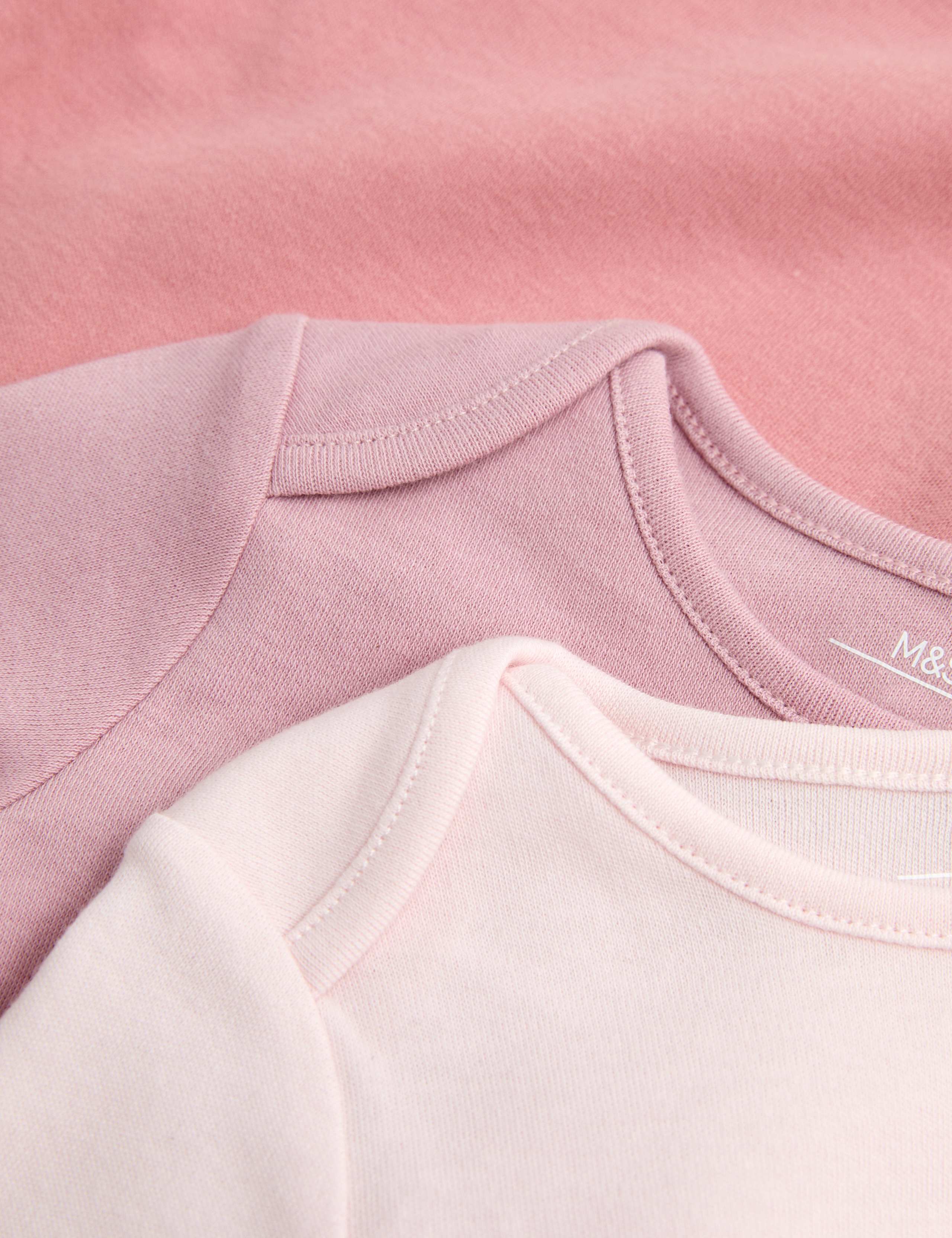 5 Pack Pure Cotton Long Sleeve Bodysuits (0-3 Yrs) 2 of 3