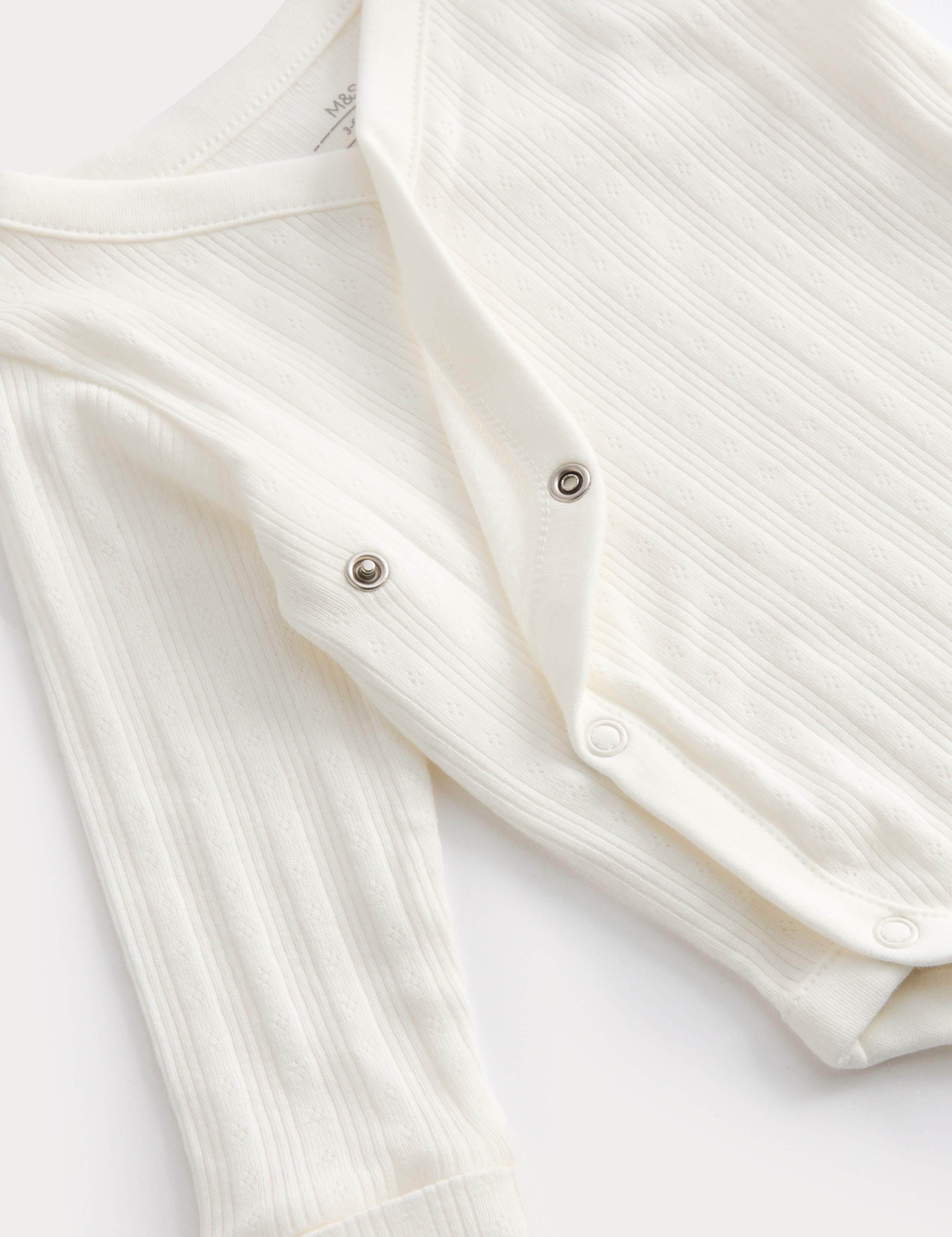 3pk Pure Cotton Wrap Bodysuits (0-3 Yrs) 5 of 5