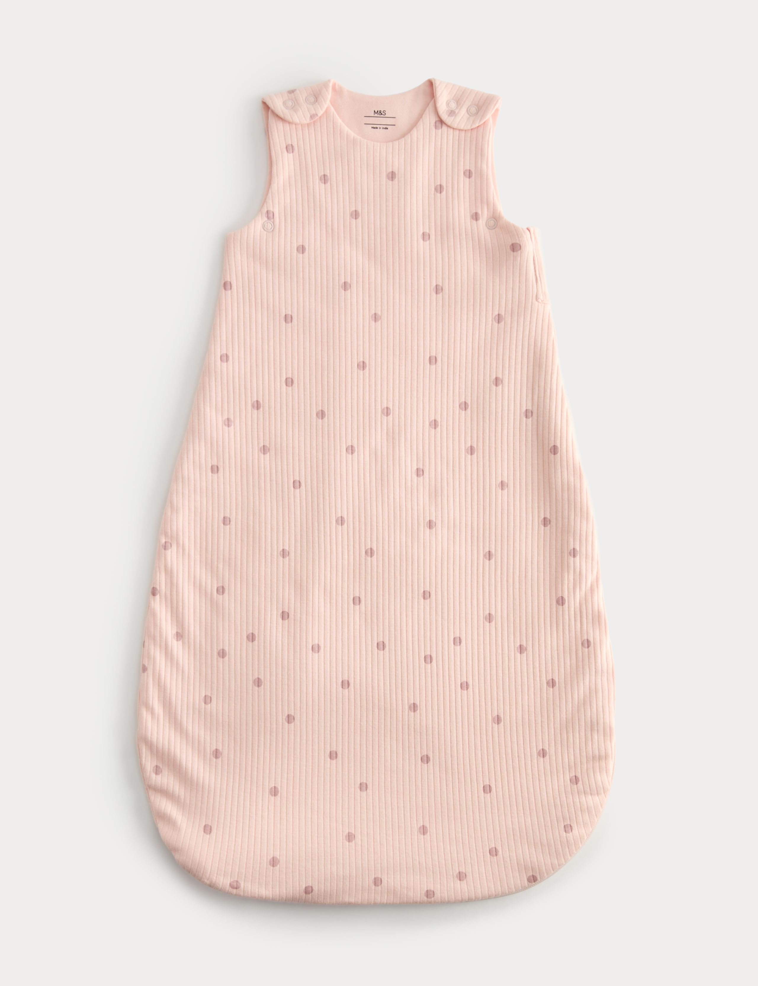 Pure Cotton Polka Dot 1.5 Tog Sleeping Bag (0-3 Yrs) 1 of 2