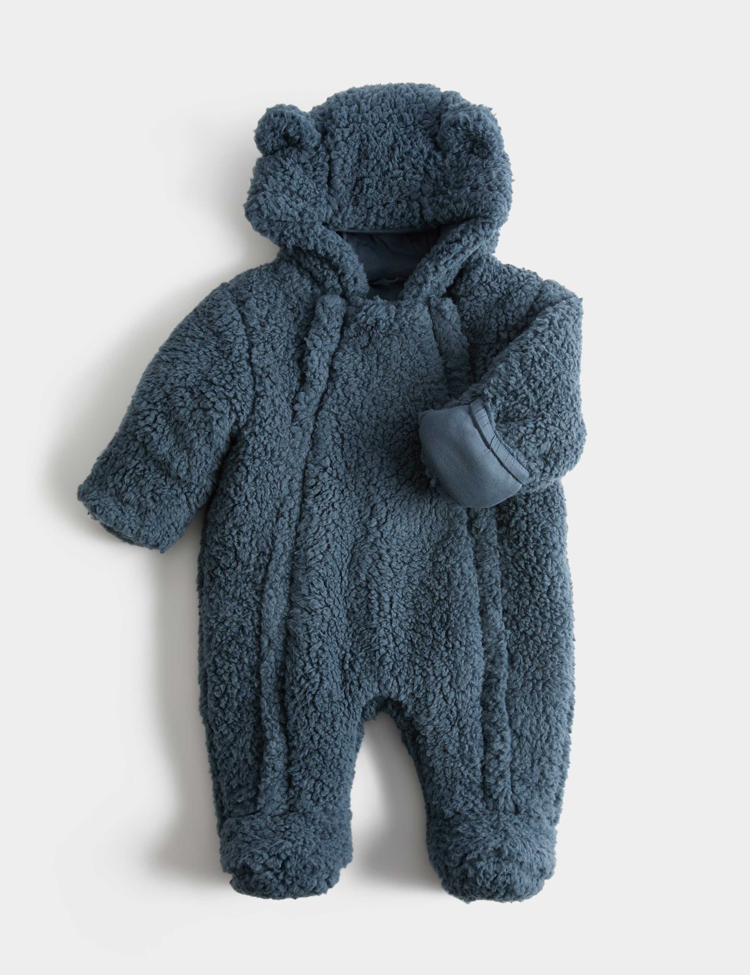 Borg Double Zip Pramsuit (0-12 Mths) 1 of 3