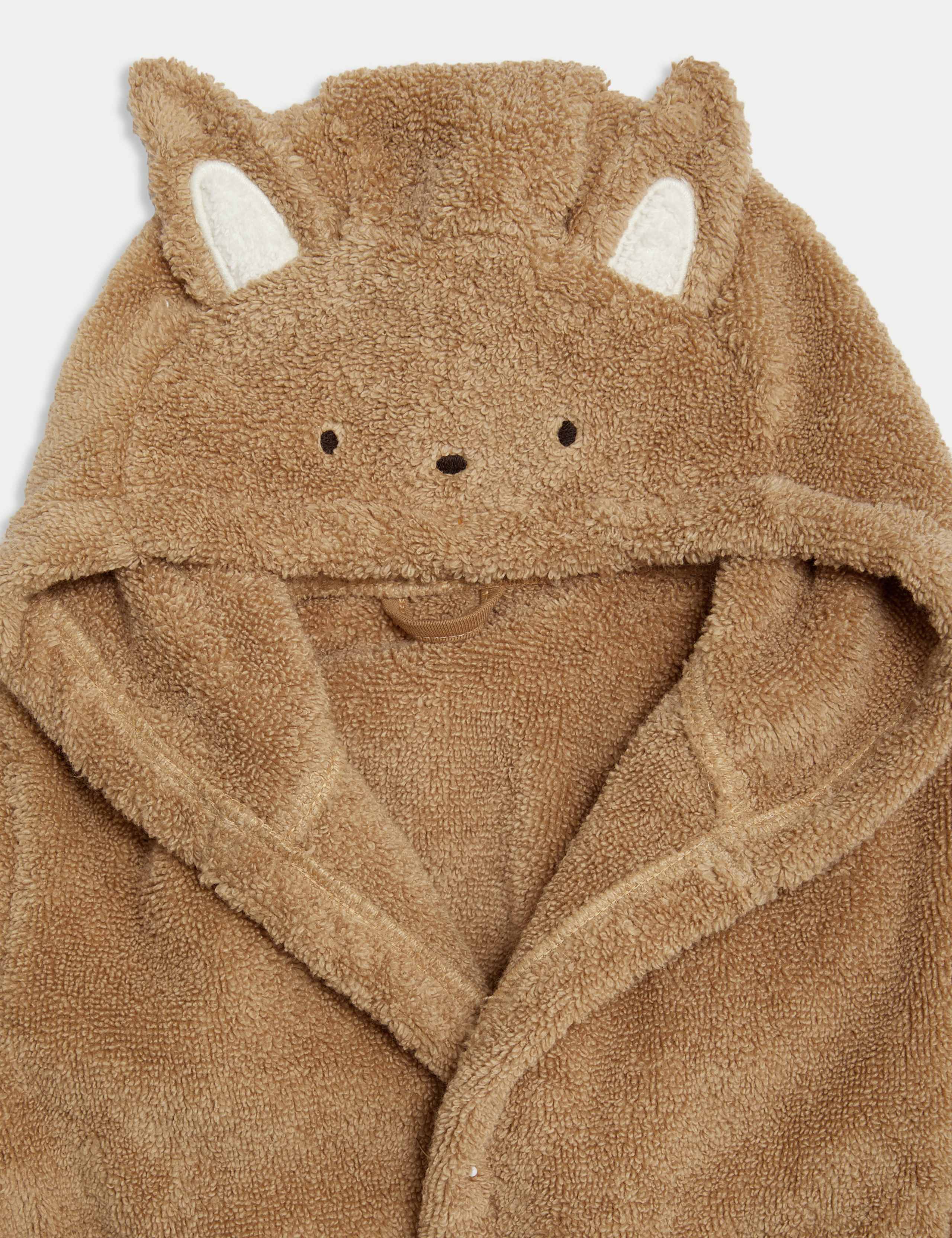 Pure Cotton Towelling Hooded Robe (0-3 Yrs) 3 of 3