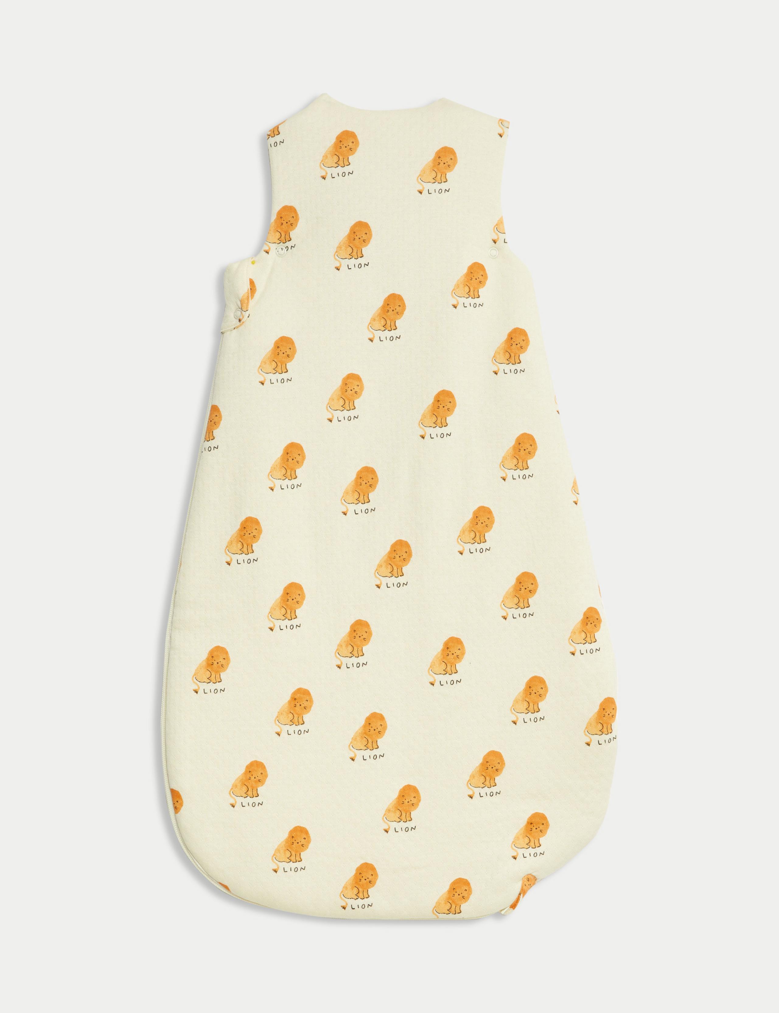 Pure Cotton Lion Print 3.5 Tog Sleeping Bag (0-3 Yrs) 2 of 3