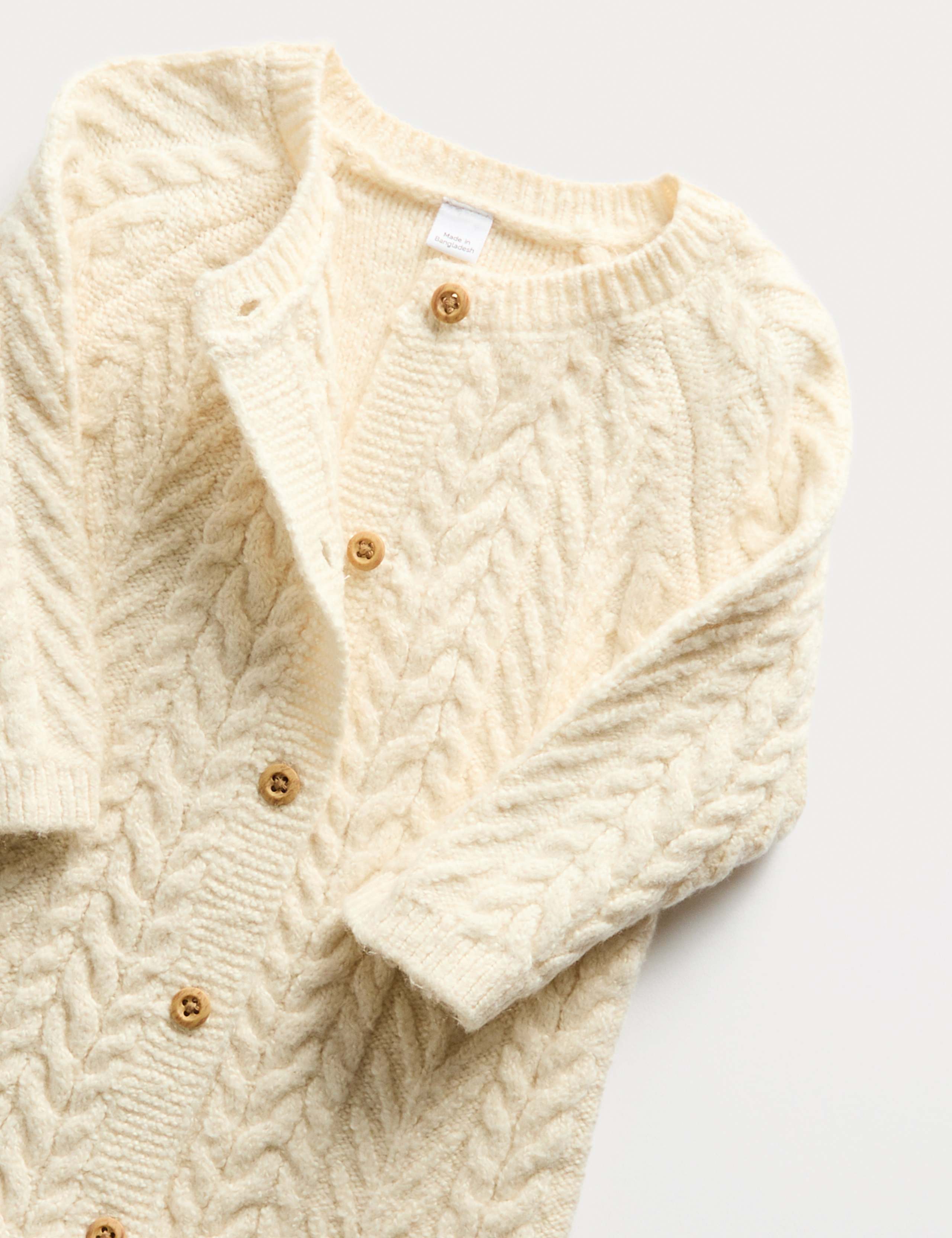 2pc Cable Knitted Outfit (0-12 Mths) 2 of 4