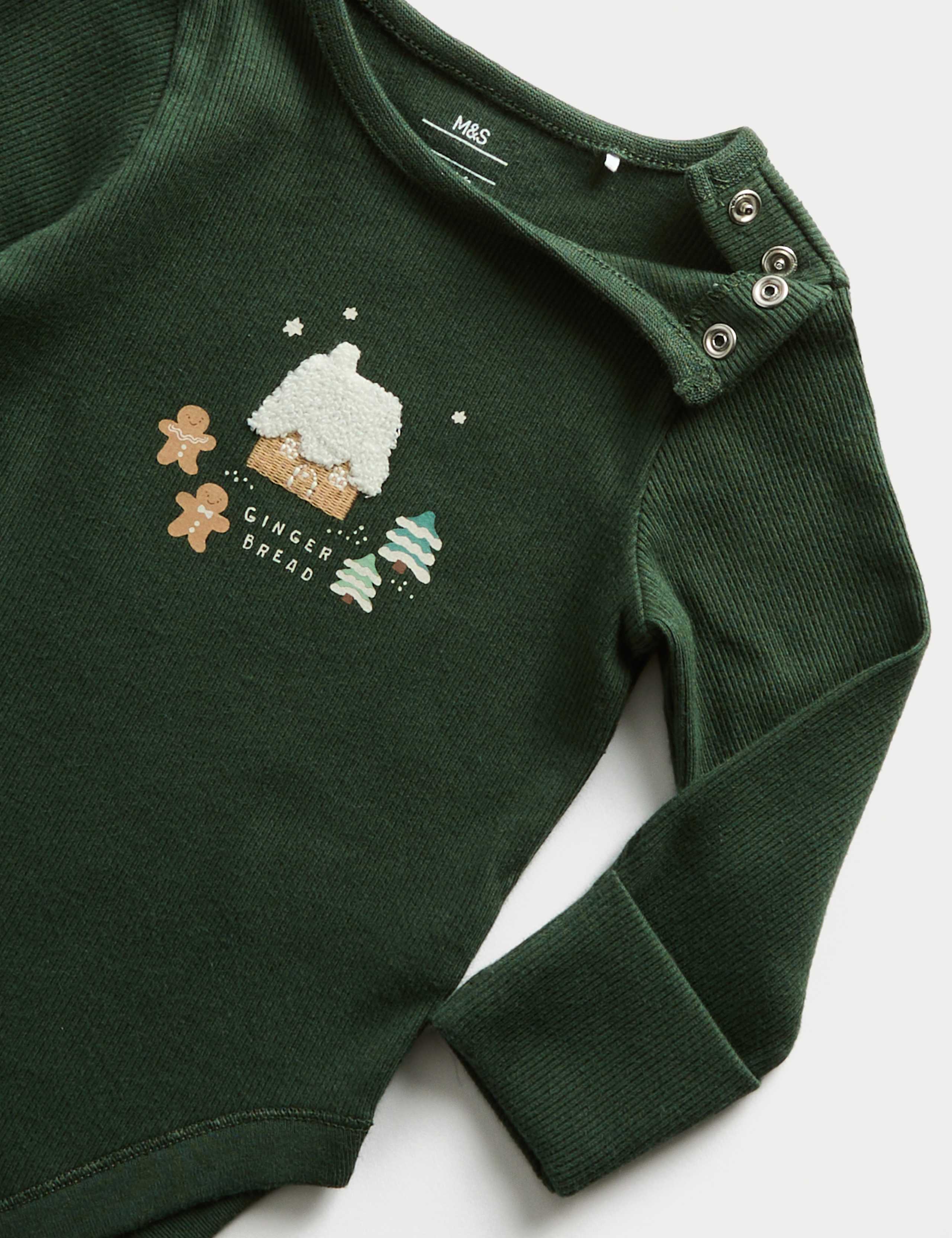 2pc Gingerbread Bodysuit Outfit (7lbs - 1 Yrs) 2 of 3
