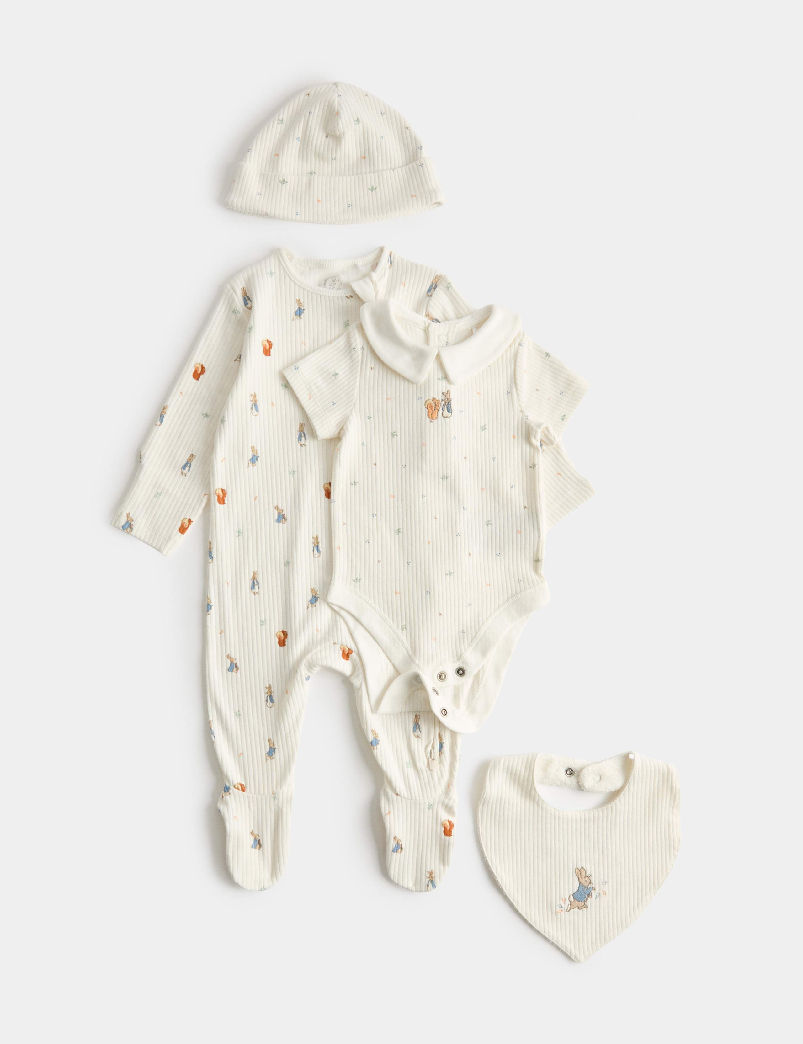 4 Piece Cotton Rich Peter Rabbit™ Starter Set (7lbs-9 Mths) 1 of 3