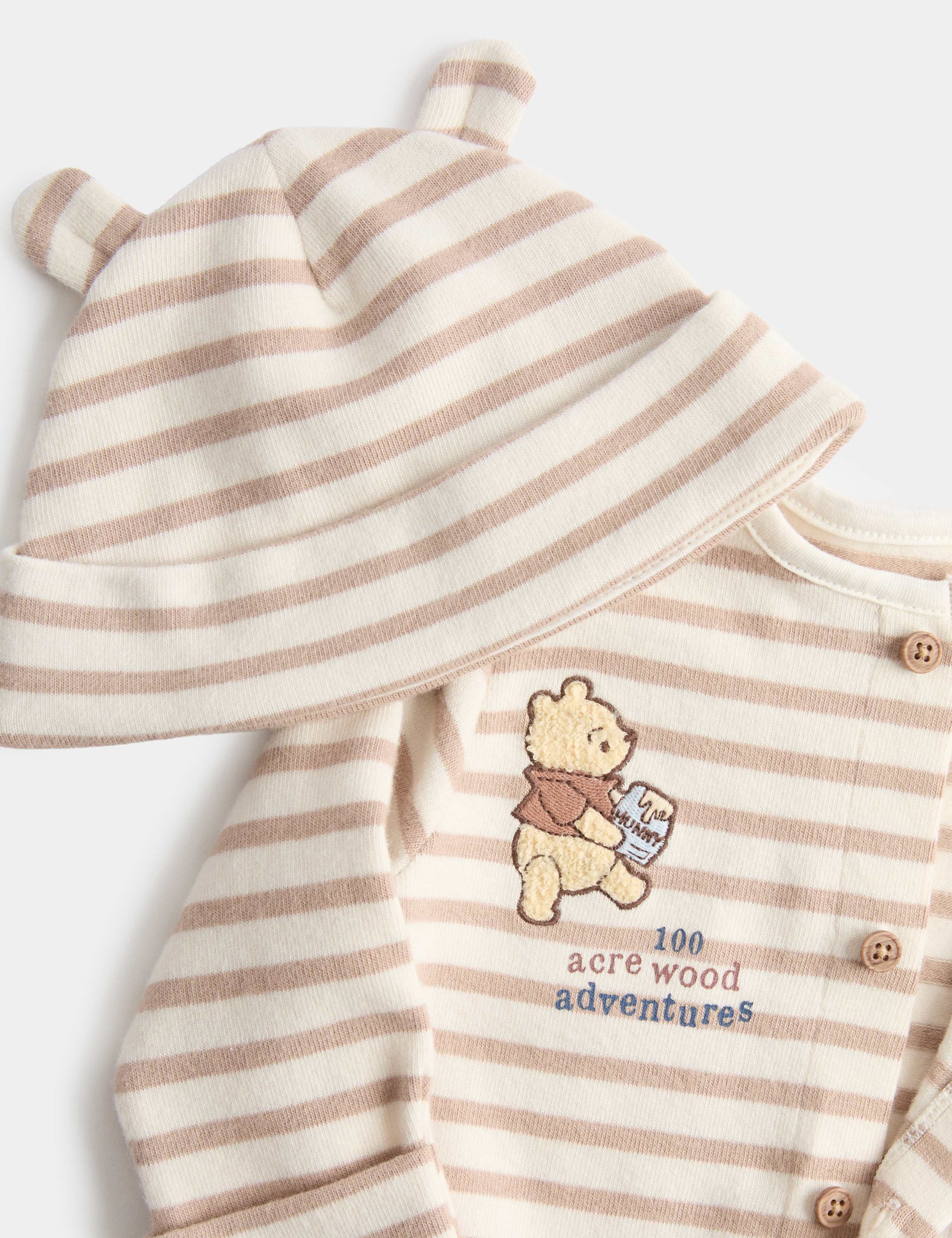 Winnie the Pooh™ Sleepsuit with Hat (7lbs - 12 Mths) 2 of 3