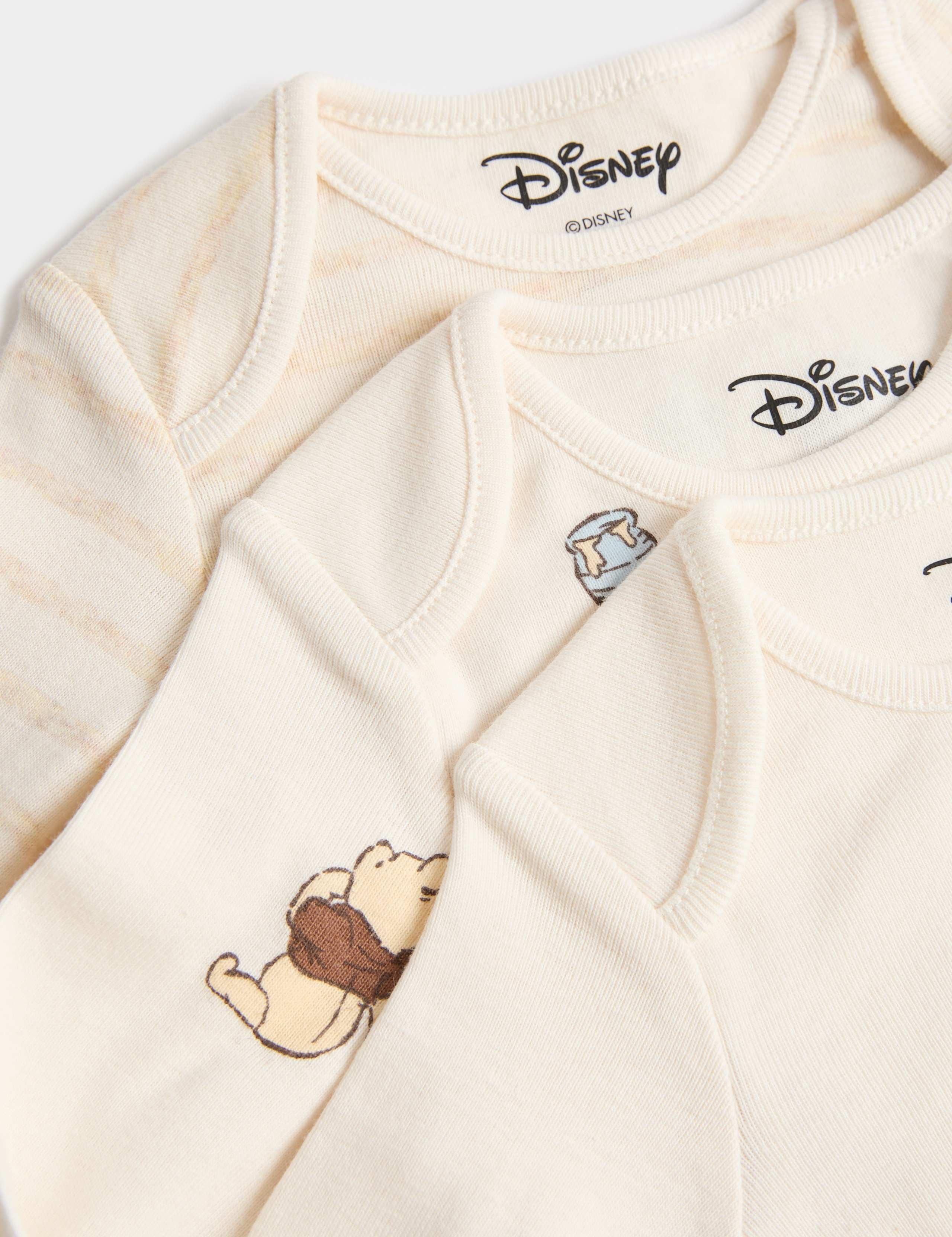 5 Pack Pure Cotton Winnie the Pooh™ Bodysuits (0-24 Mths) 2 of 3