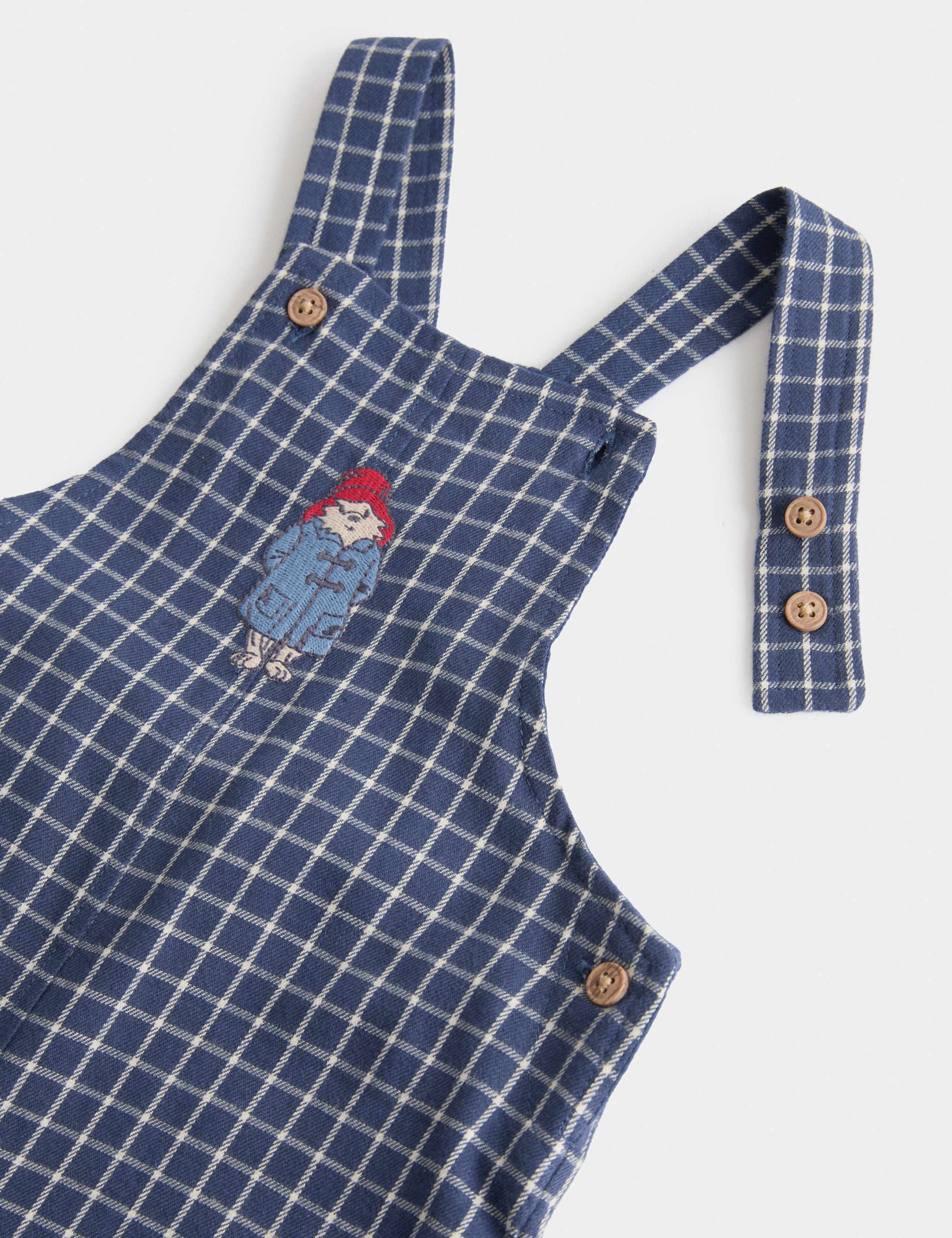 2 Piece Pure Cotton Paddington™ Dungaree Outfit (7lbs - 1 Yrs) 2 of 4