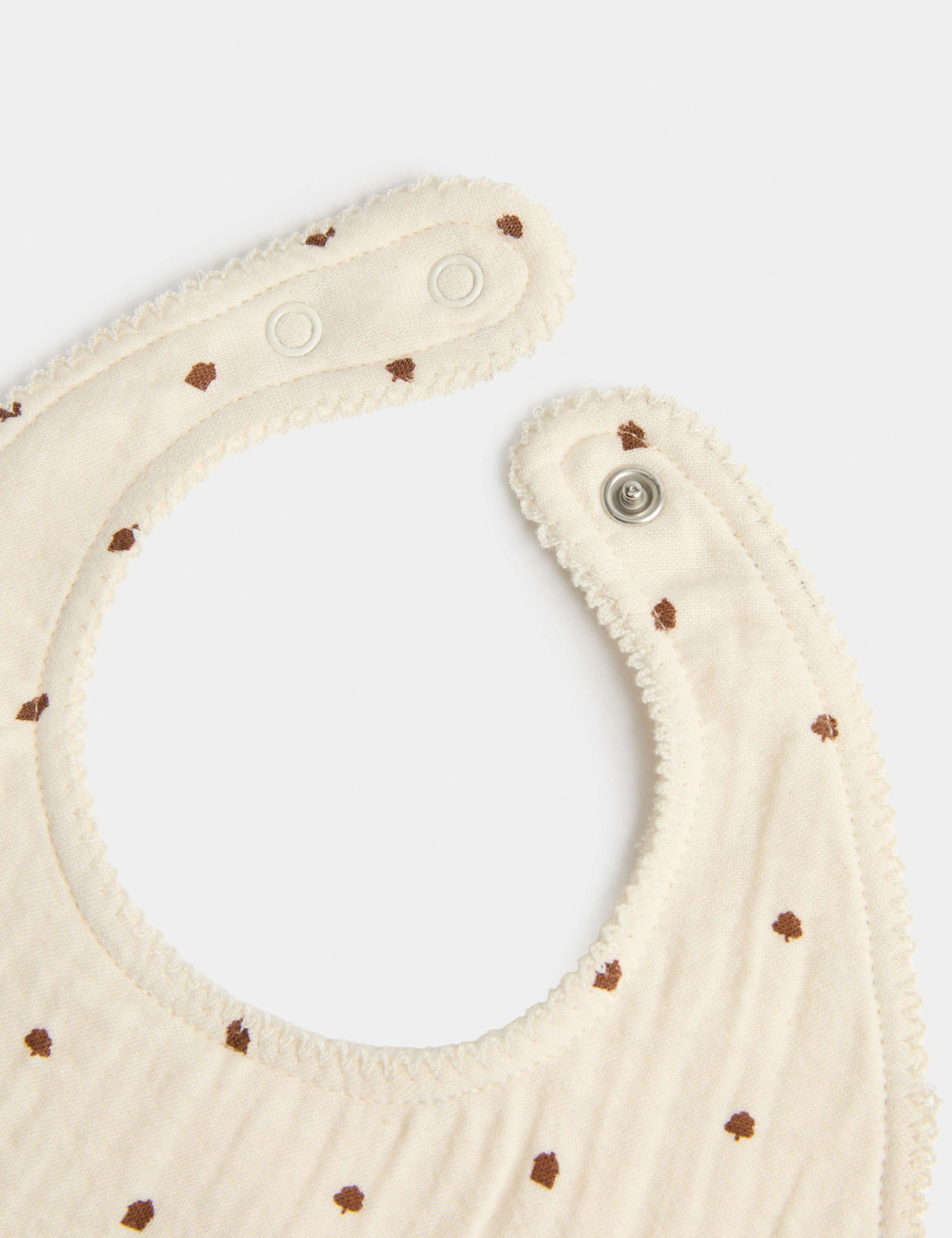 3 Pack Pure Cotton Dribble Bibs (Newborn) 2 of 2