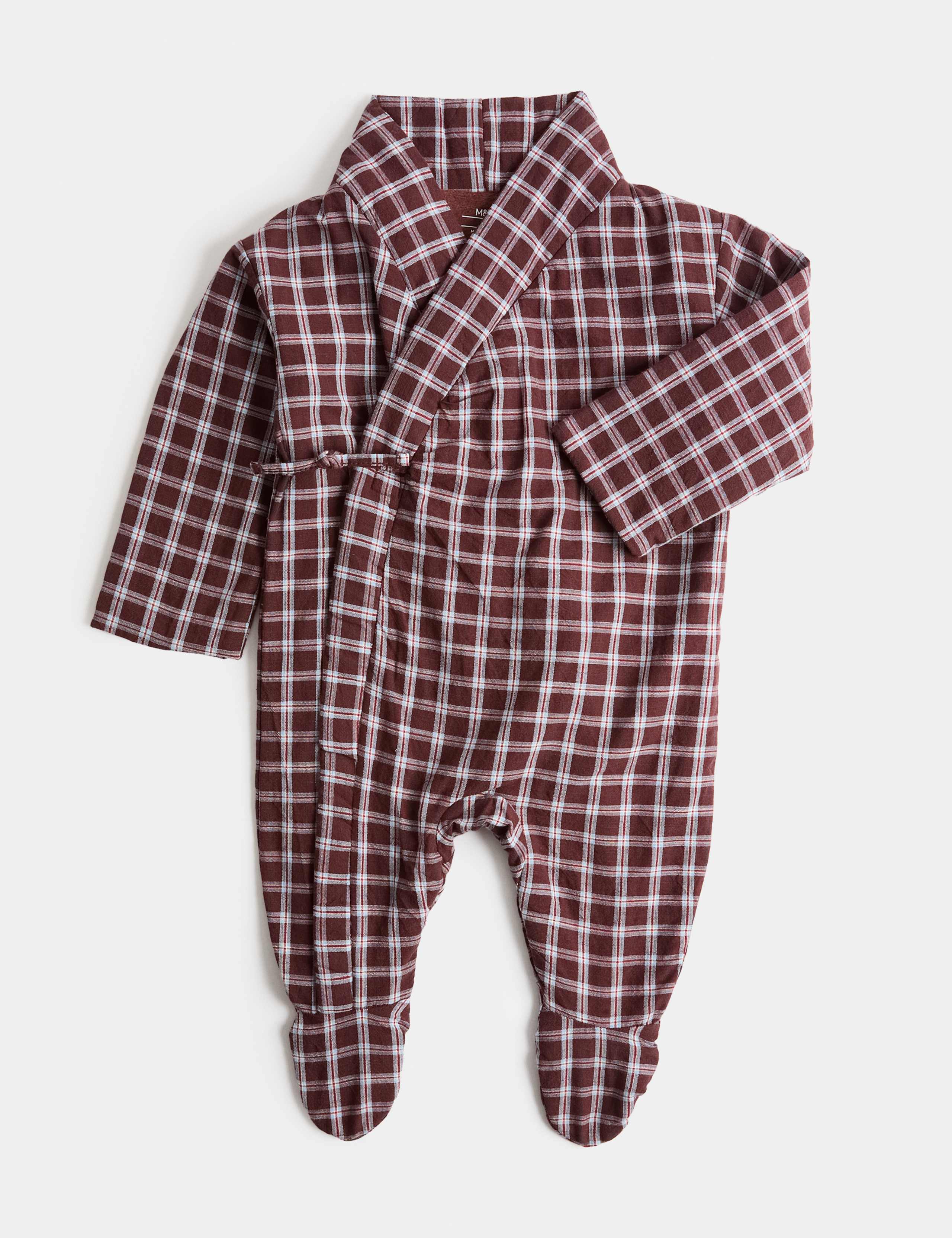 Checked Pramsuit (0-12 Mths) 1 of 2