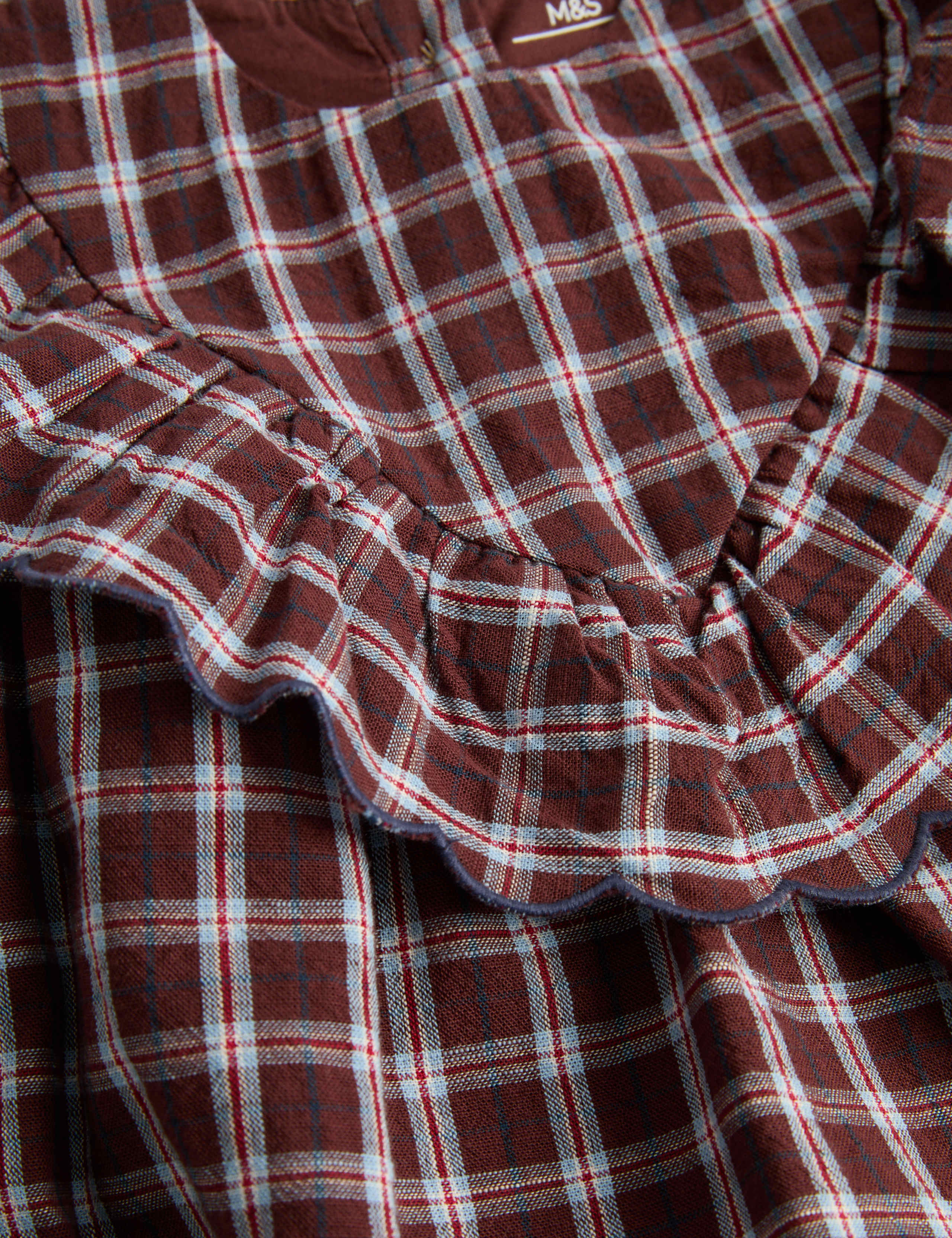 2 Piece Gingham Romper Outfit with Tights (0-12 Mths) 2 of 2