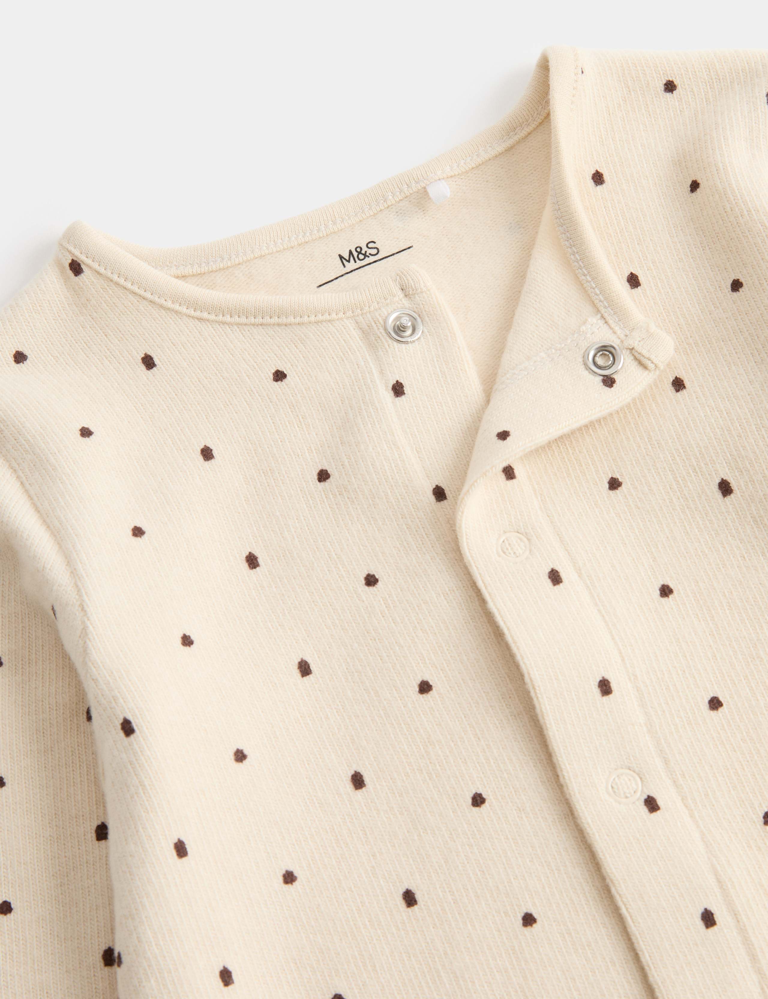 Cotton Blend Fleece Lined Sleepsuit (7lbs - 1 yrs) 2 of 3