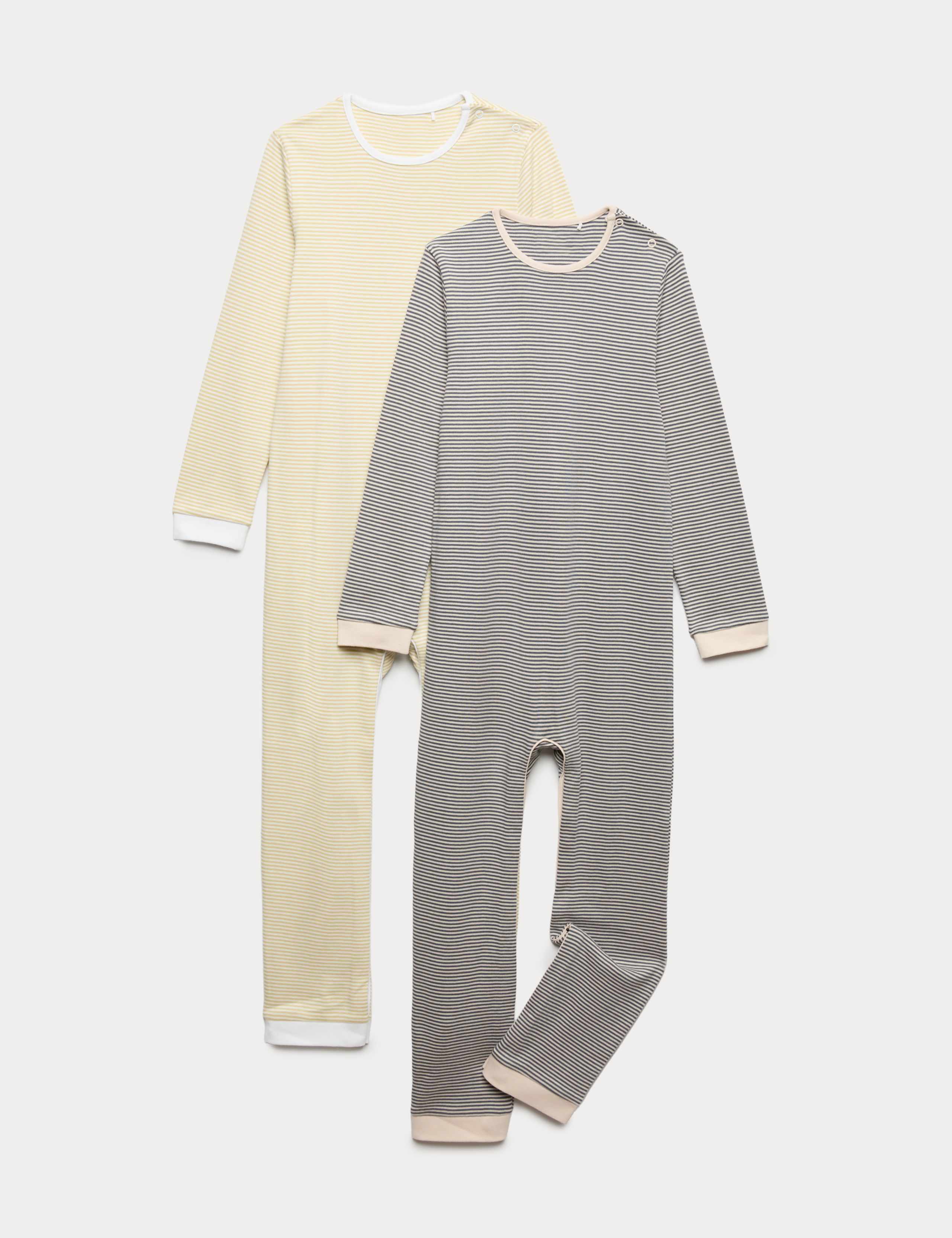 2 Pack Adaptive Pure Cotton Sleepsuits (3-16 Yrs) 1 of 2