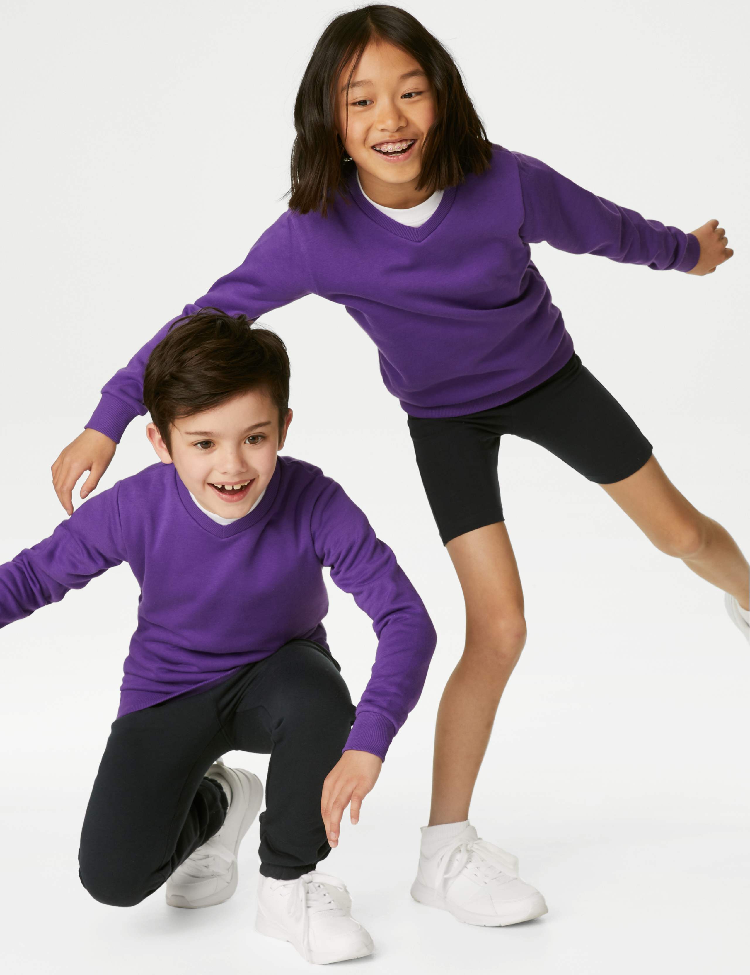 Unisex Cotton V-Neck Sweatshirt (2-16 Yrs) 3 of 5