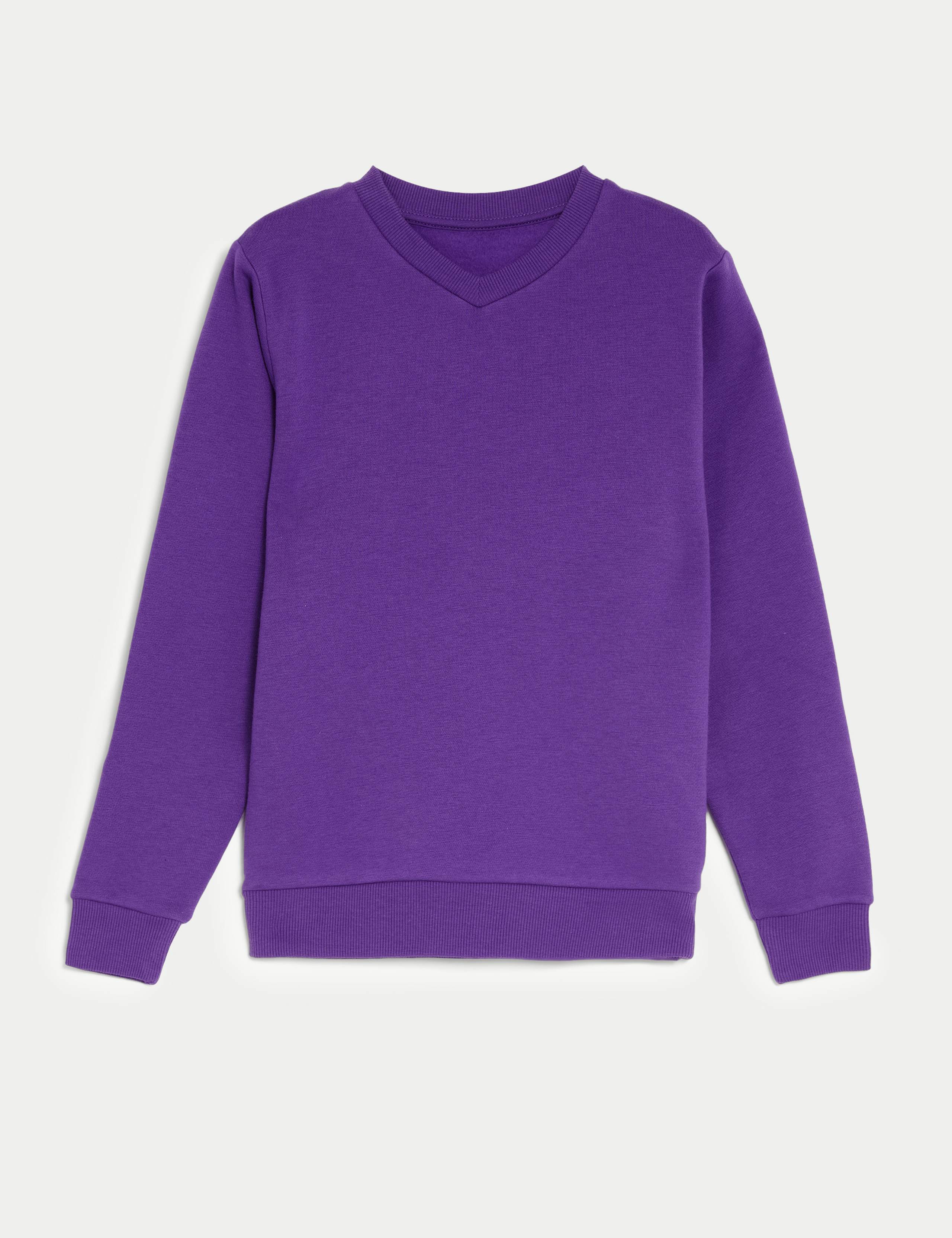 Unisex Cotton V-Neck Sweatshirt (2-16 Yrs) 2 of 5