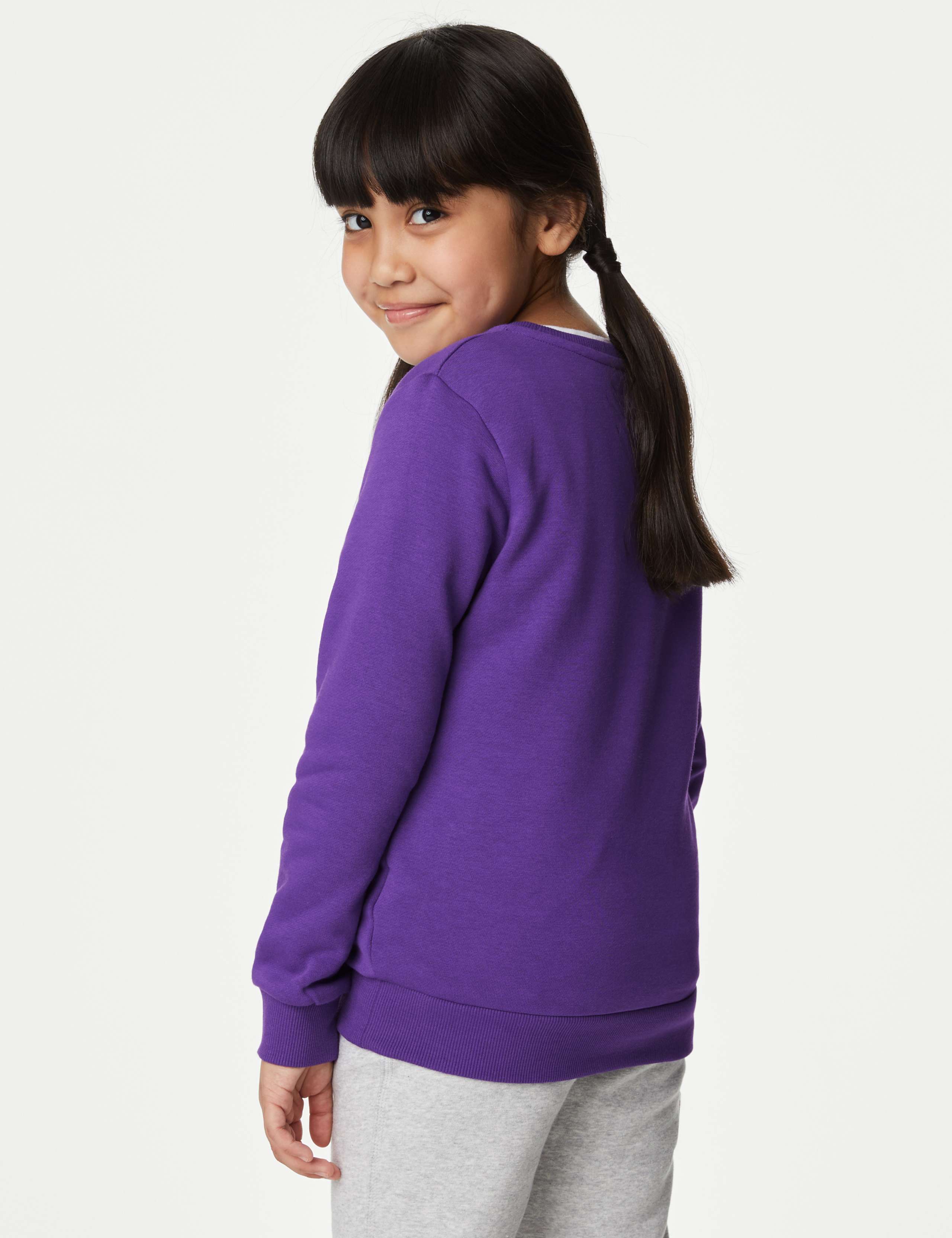 Unisex Cotton Crew Neck Sweatshirt (2-16 Yrs) 5 of 5
