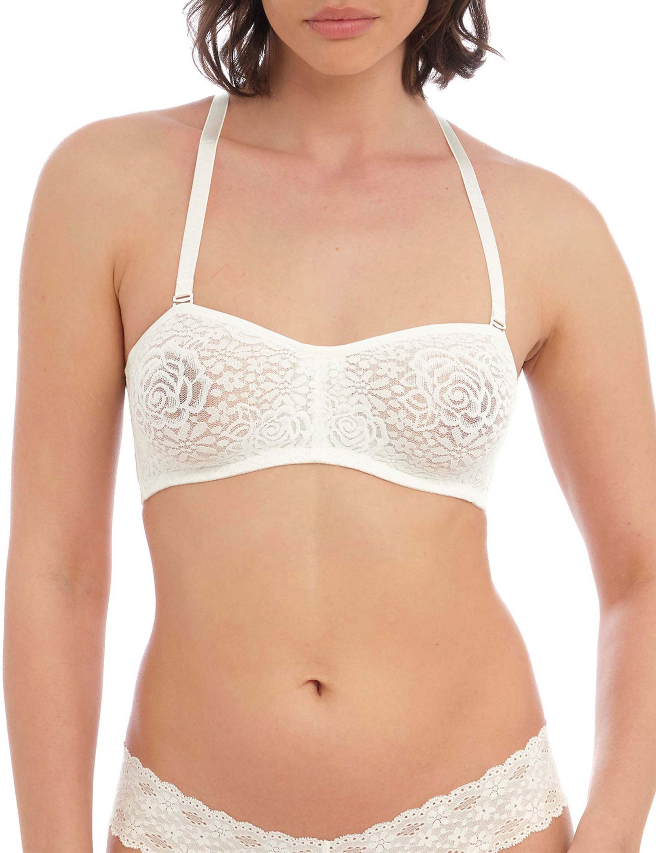 Halo Floral Lace Wired Strapless Bra 4 of 7