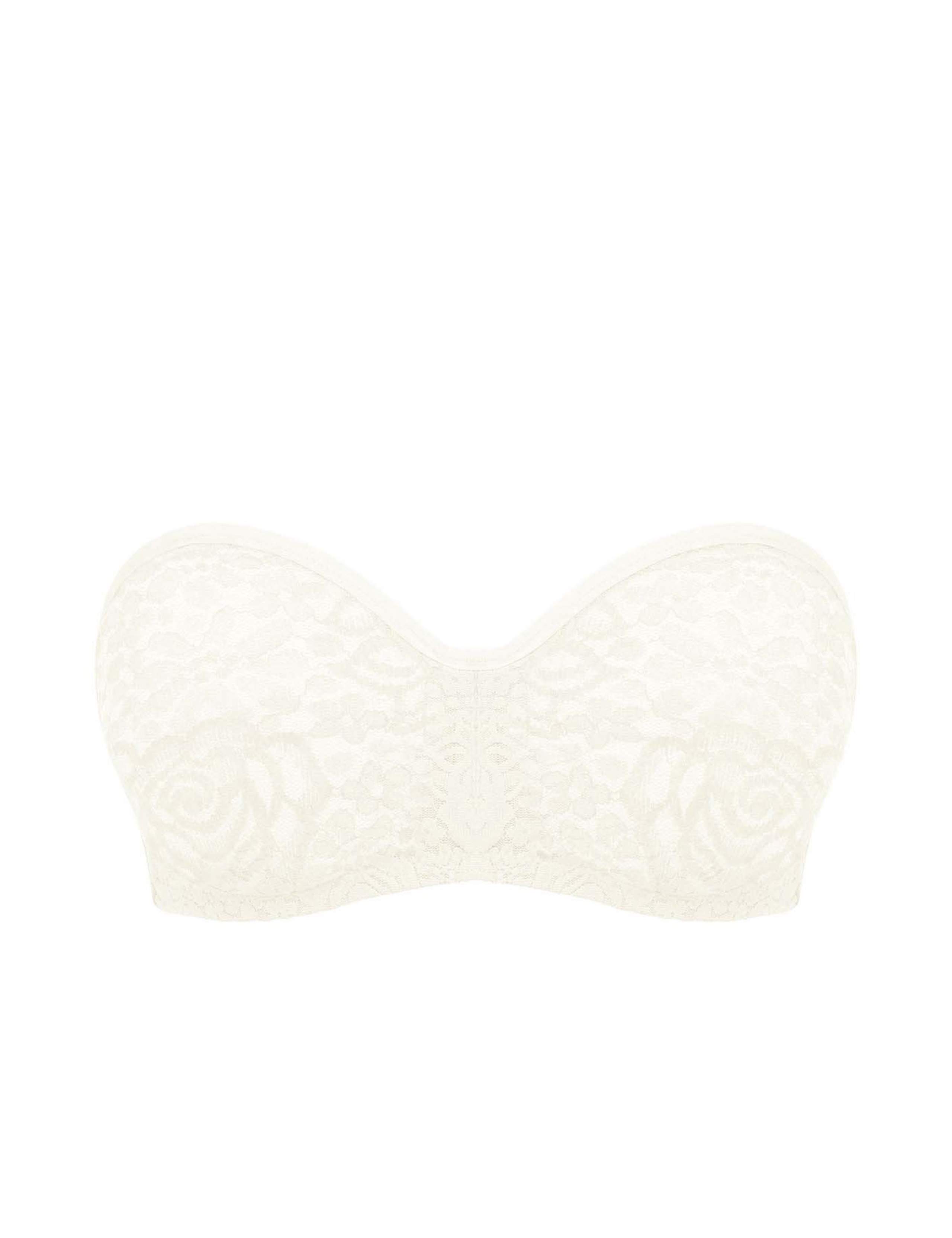 Halo Floral Lace Wired Strapless Bra 2 of 7