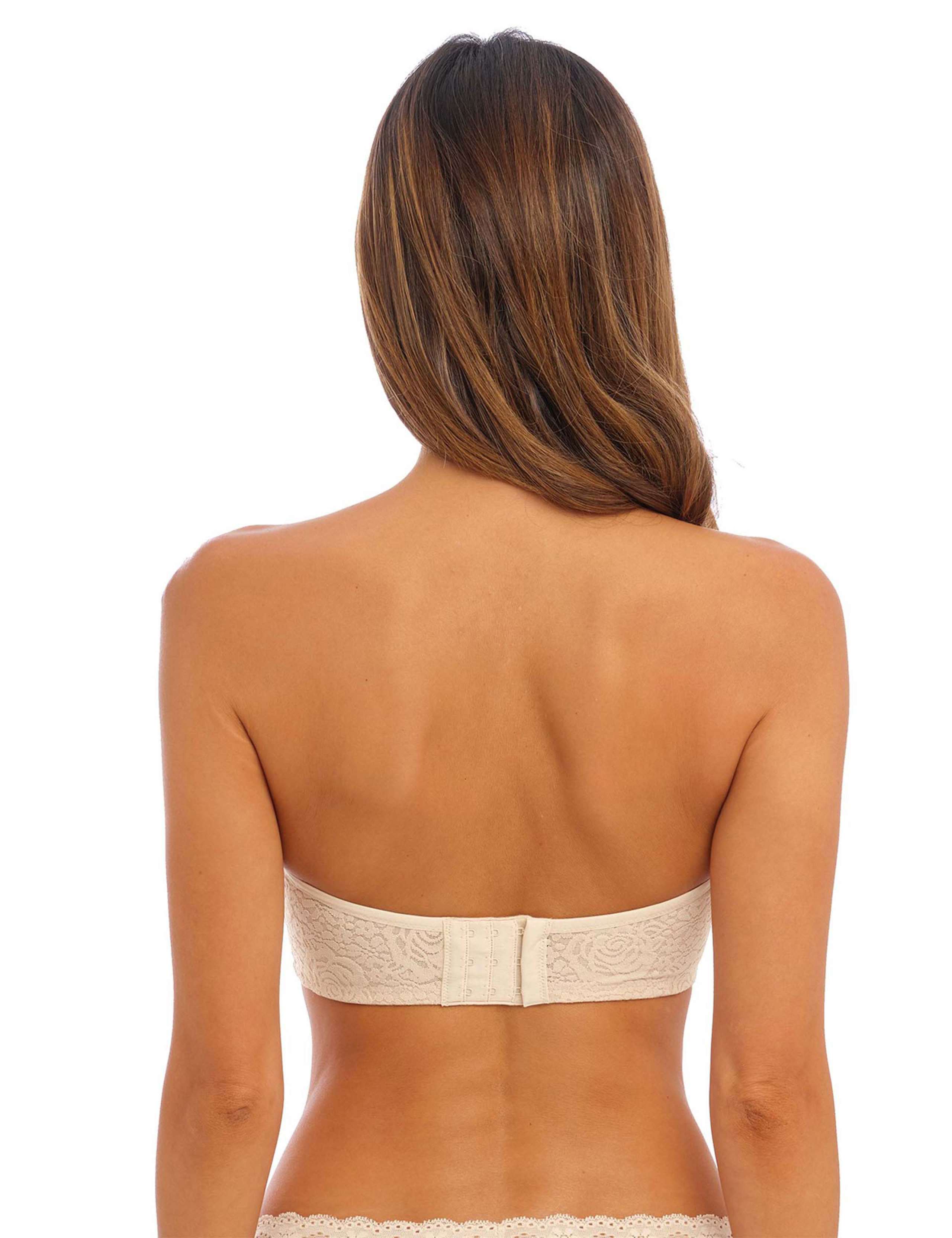 Halo Floral Lace Wired Strapless Bra 5 of 8