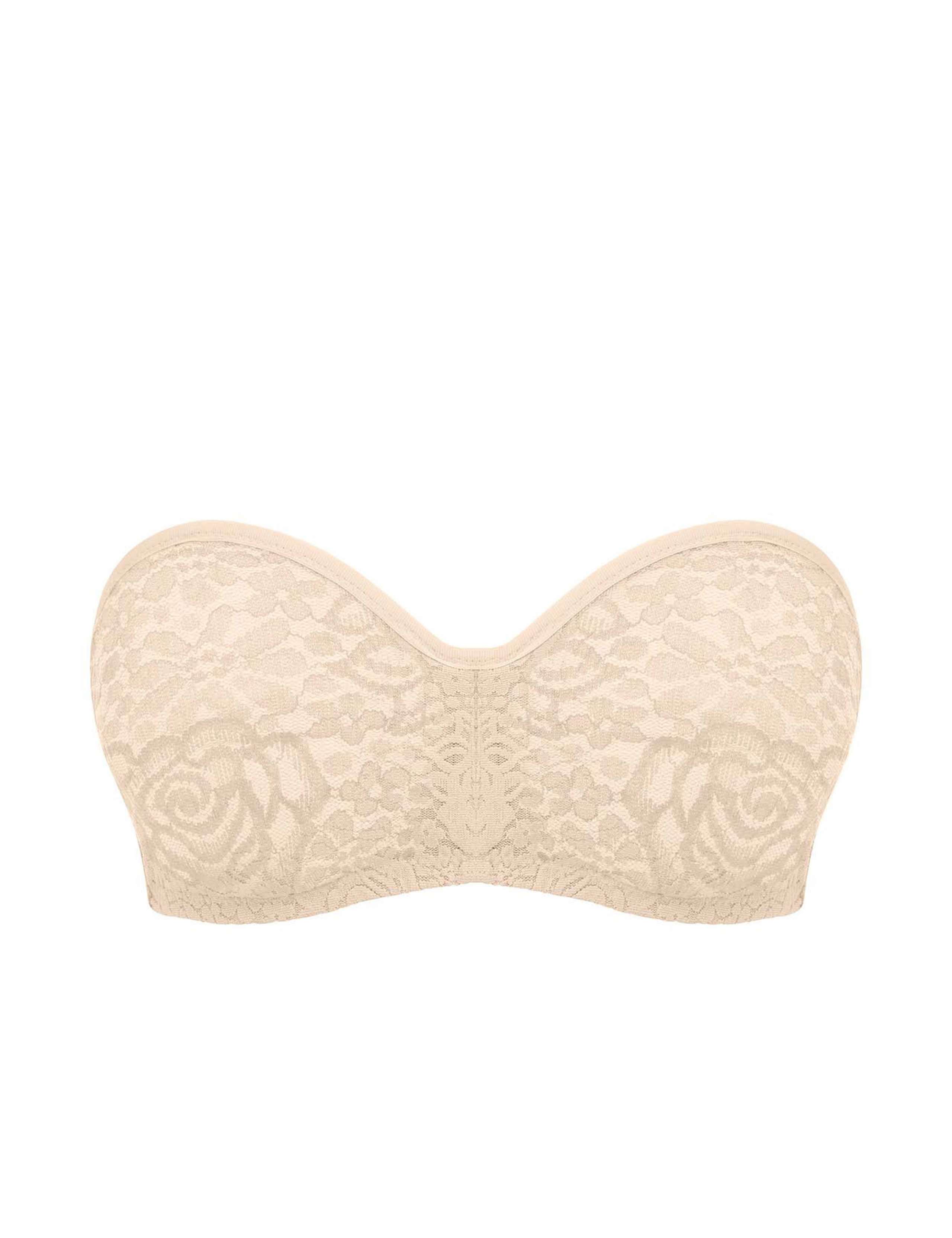 Halo Floral Lace Wired Strapless Bra 2 of 8