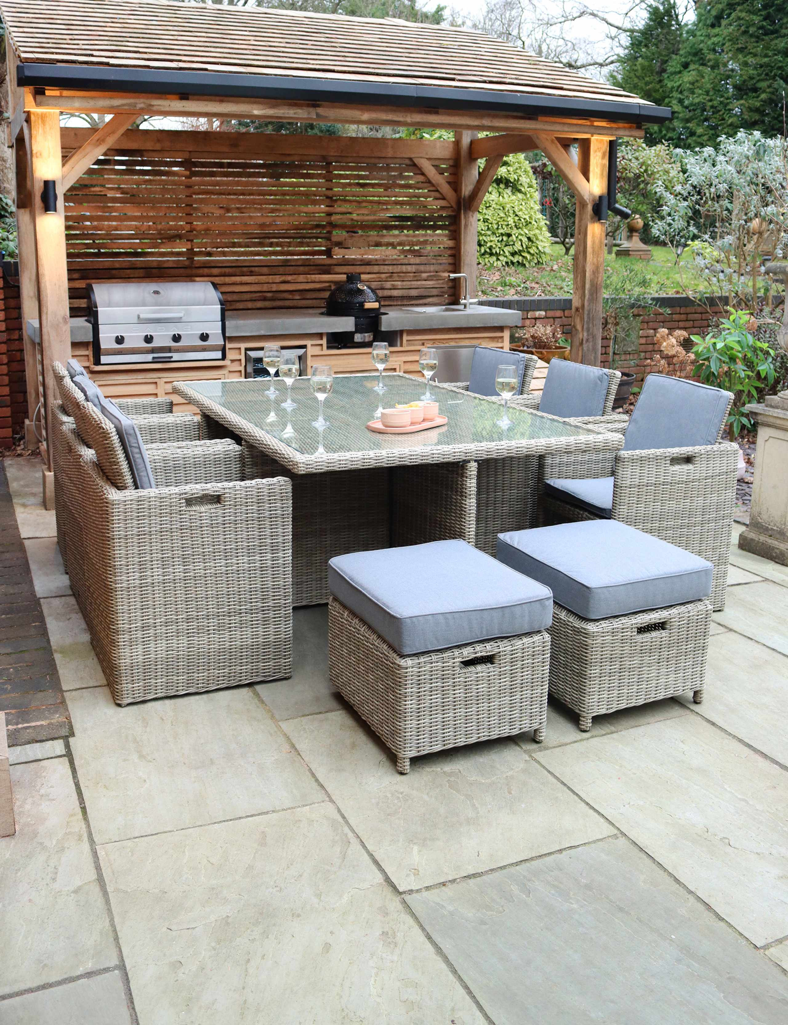 Wentworth Rattan 10 Seater Garden Dining Set 2 of 11