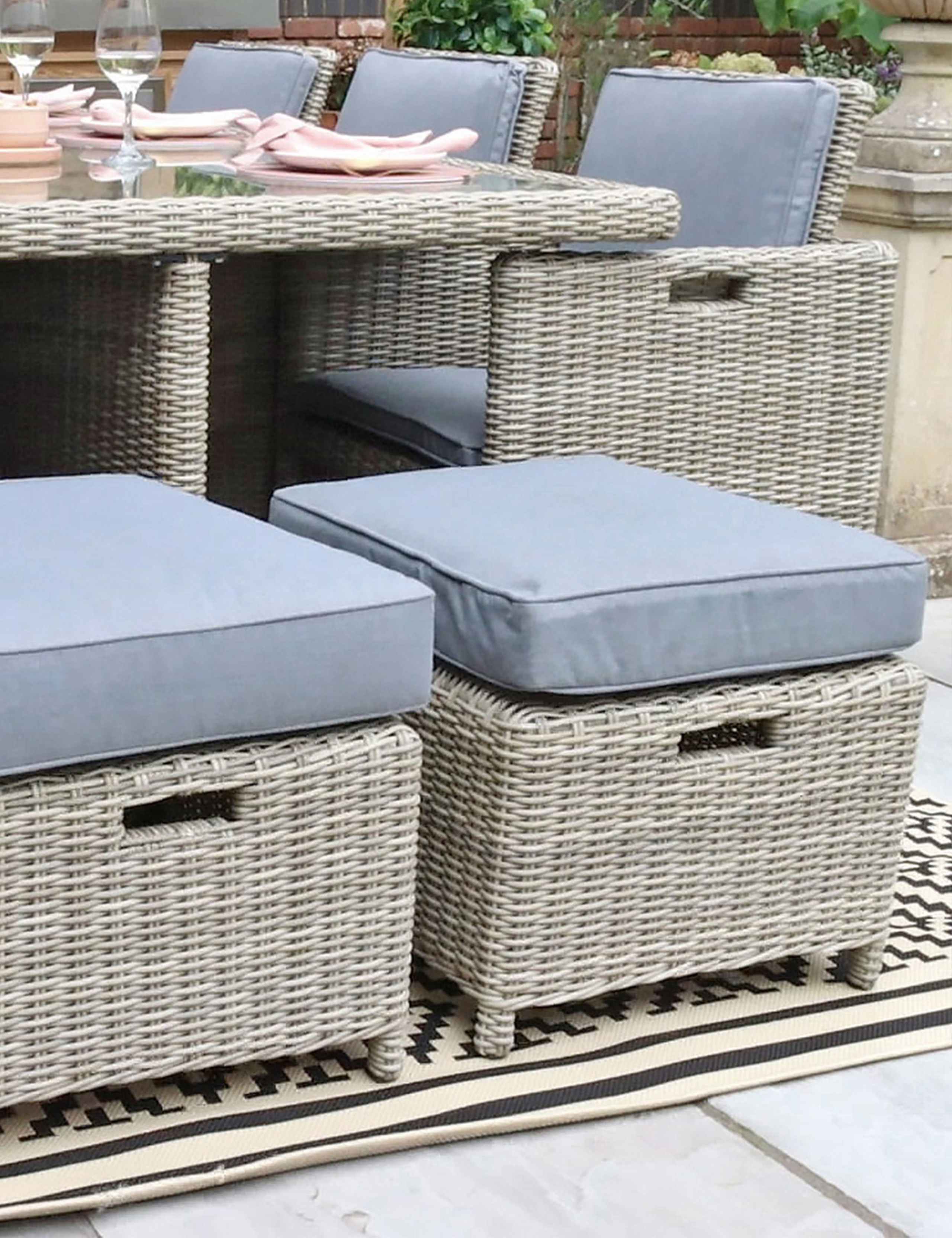 Wentworth Rattan 10 Seater Garden Dining Set 8 of 11