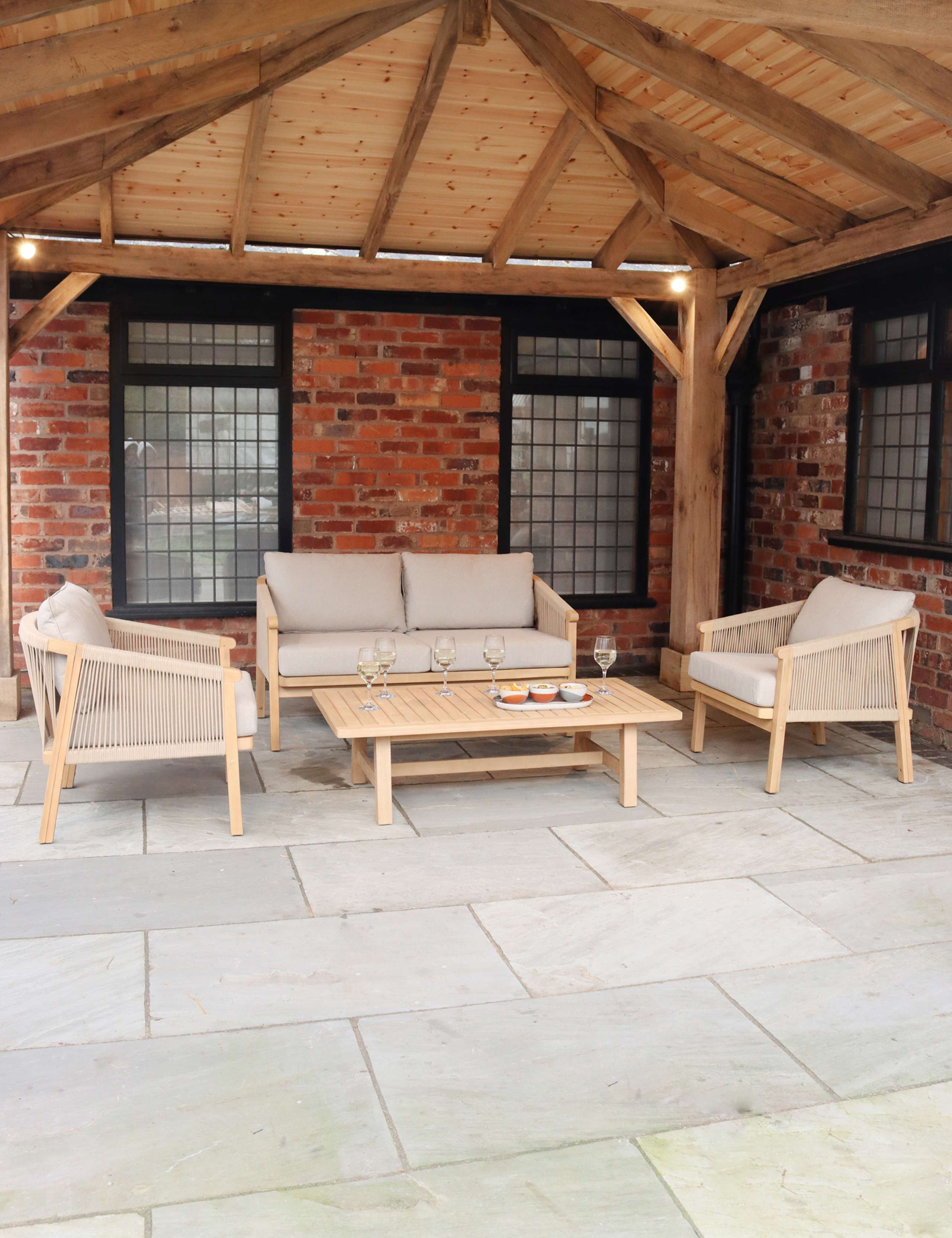 Roma 4 Seater Double Lounge Set 2 of 5