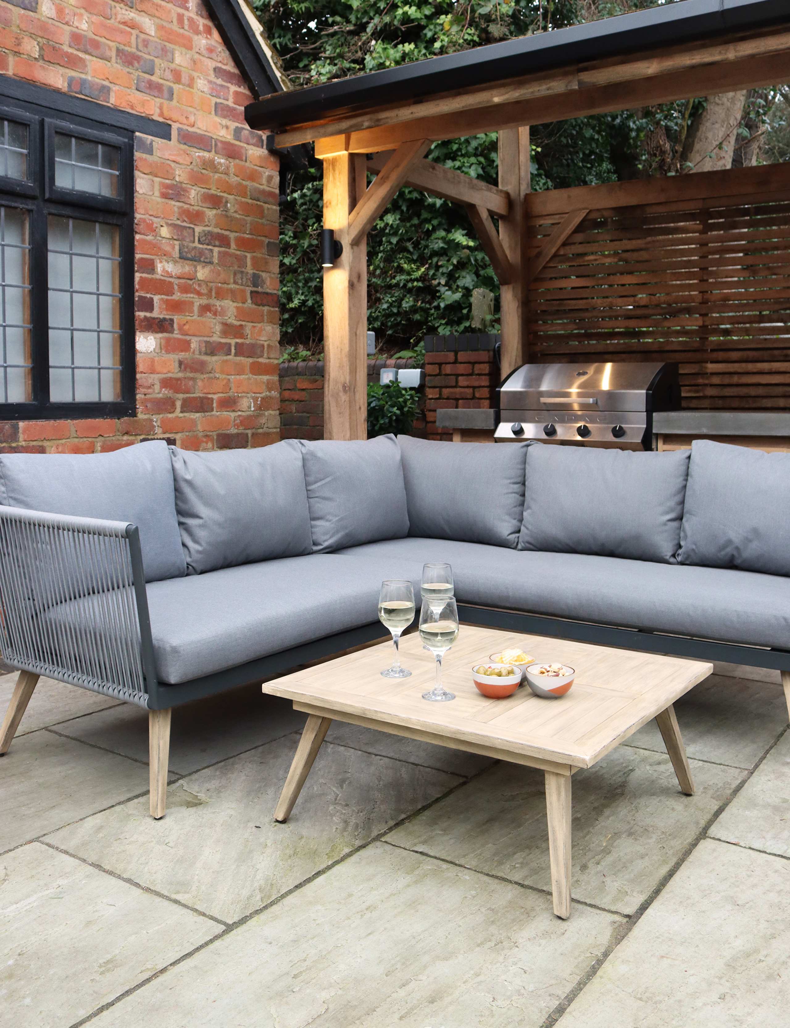 Milan Corner Garden Lounge Set 2 of 7