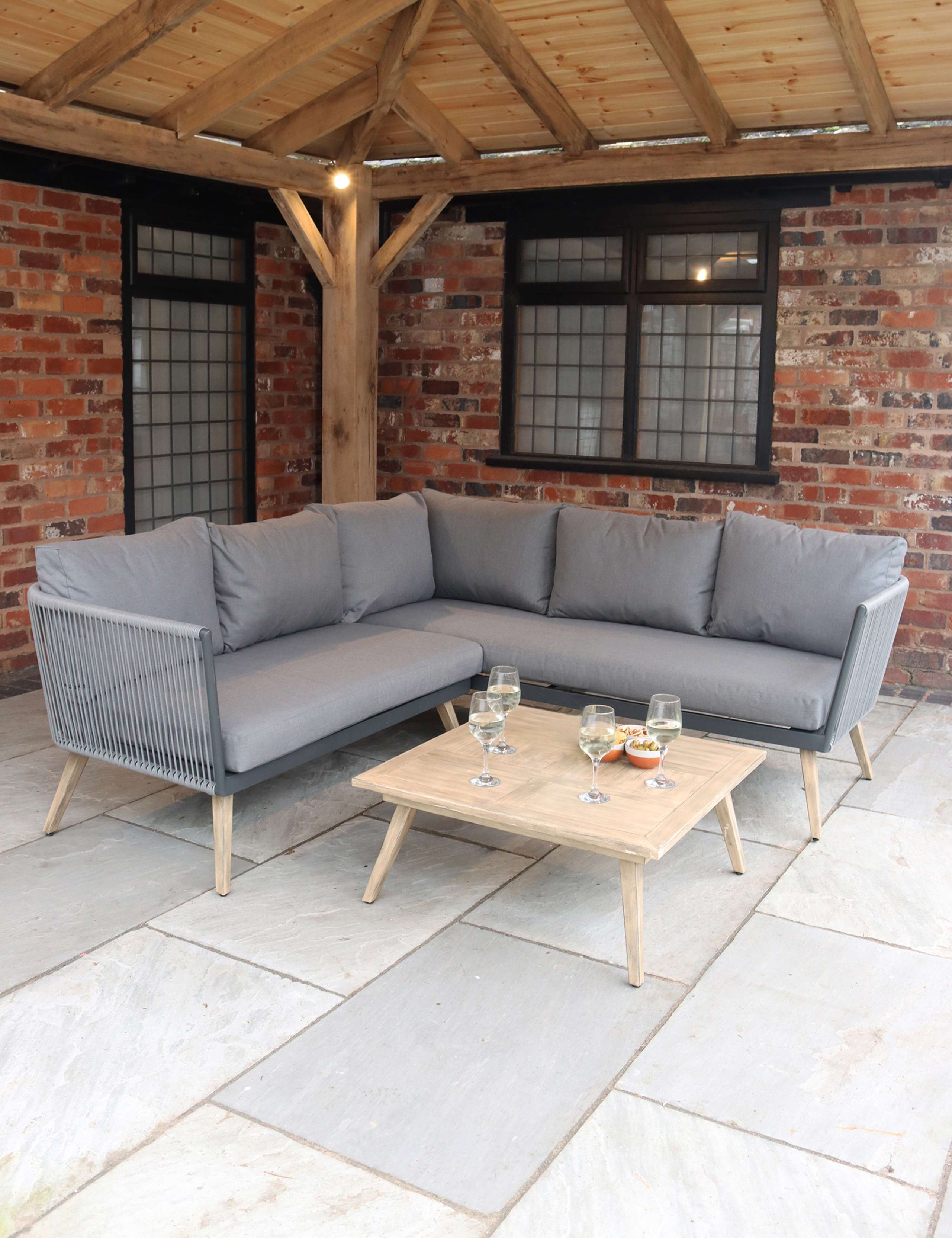 Milan Corner Garden Lounge Set 3 of 7