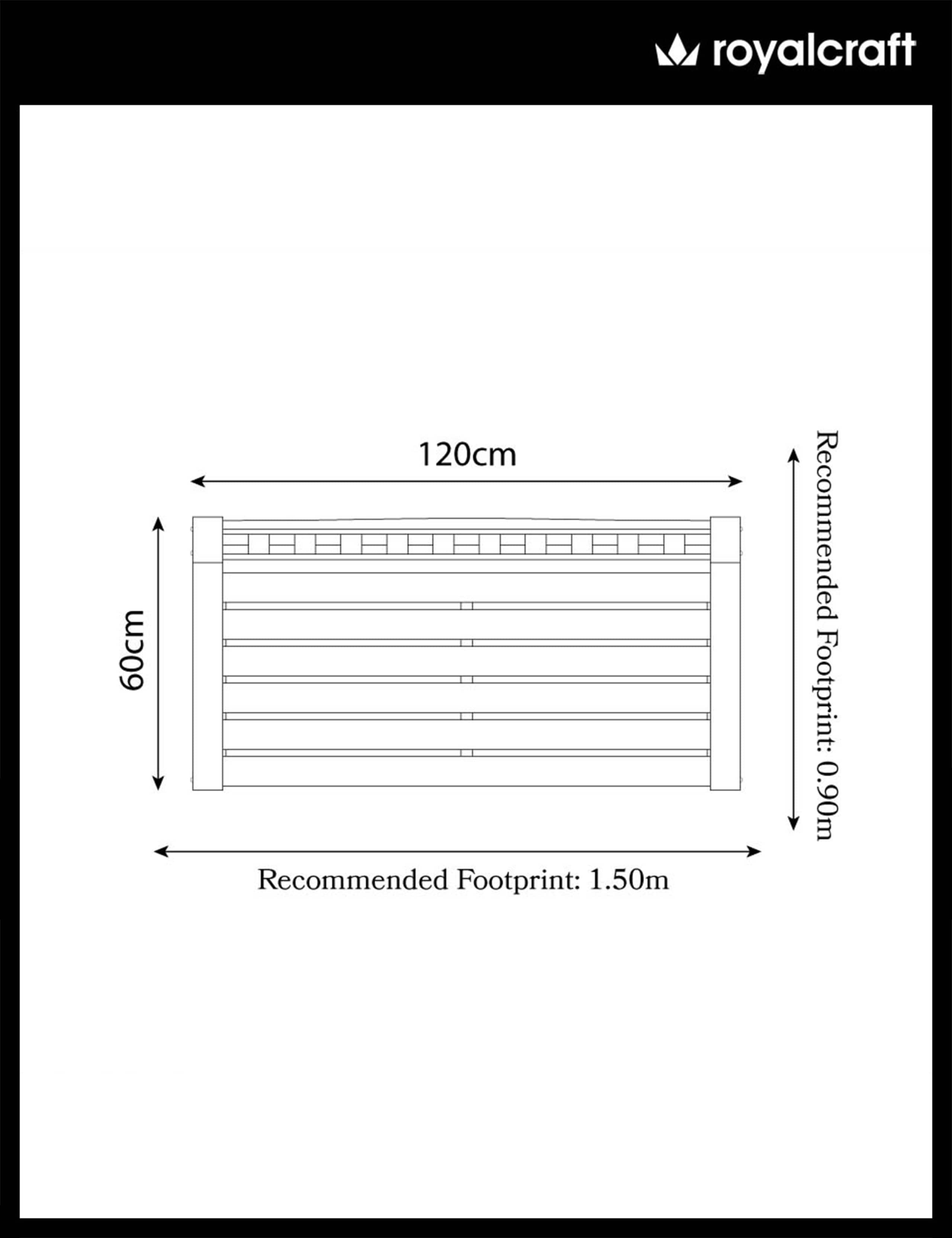 Lytham 2 Seater Garden Bench 7 of 7