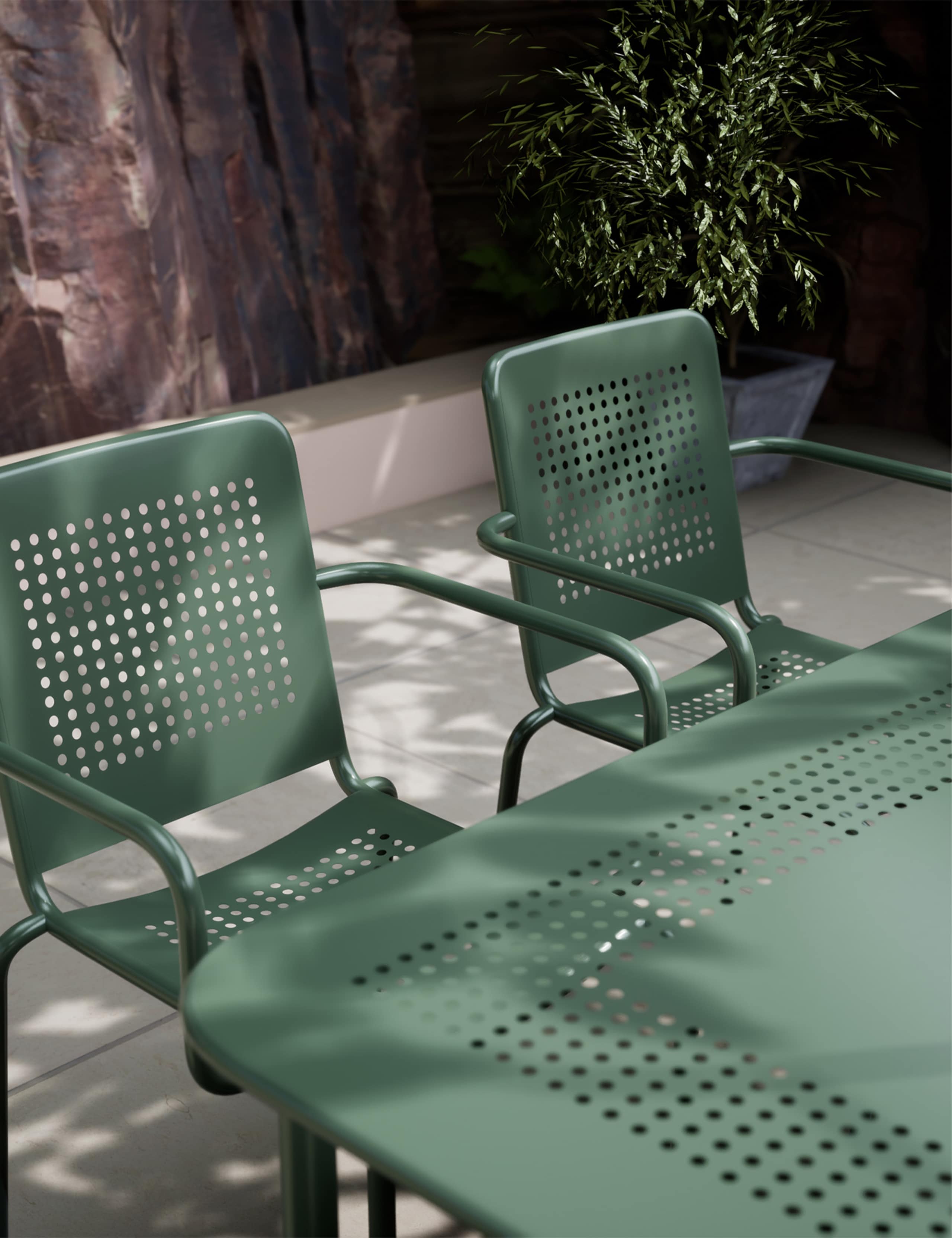 Porto 6 Seater Rectangle Garden Table & Chairs 2 of 5
