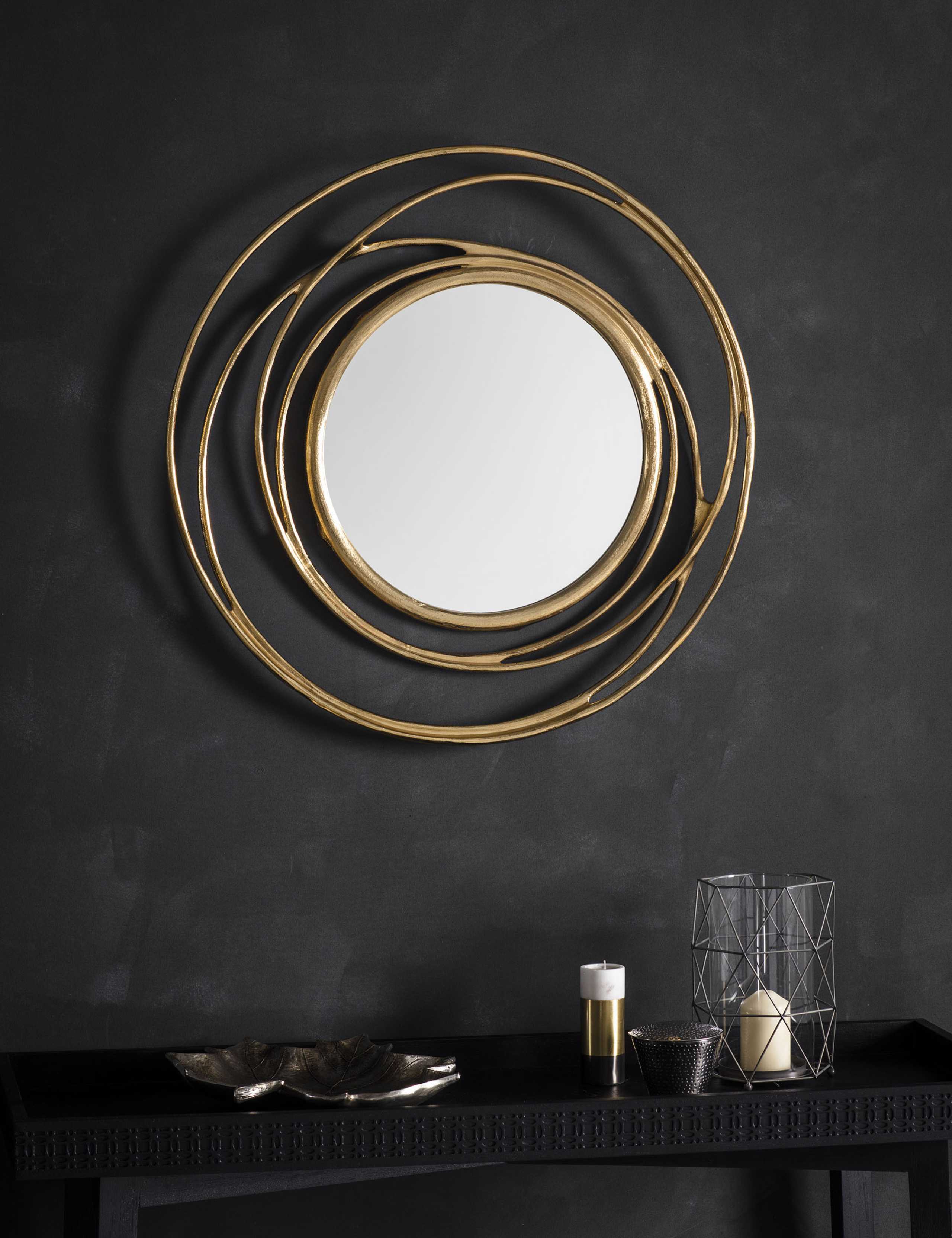 Allende Round Wall Mirror 1 of 4