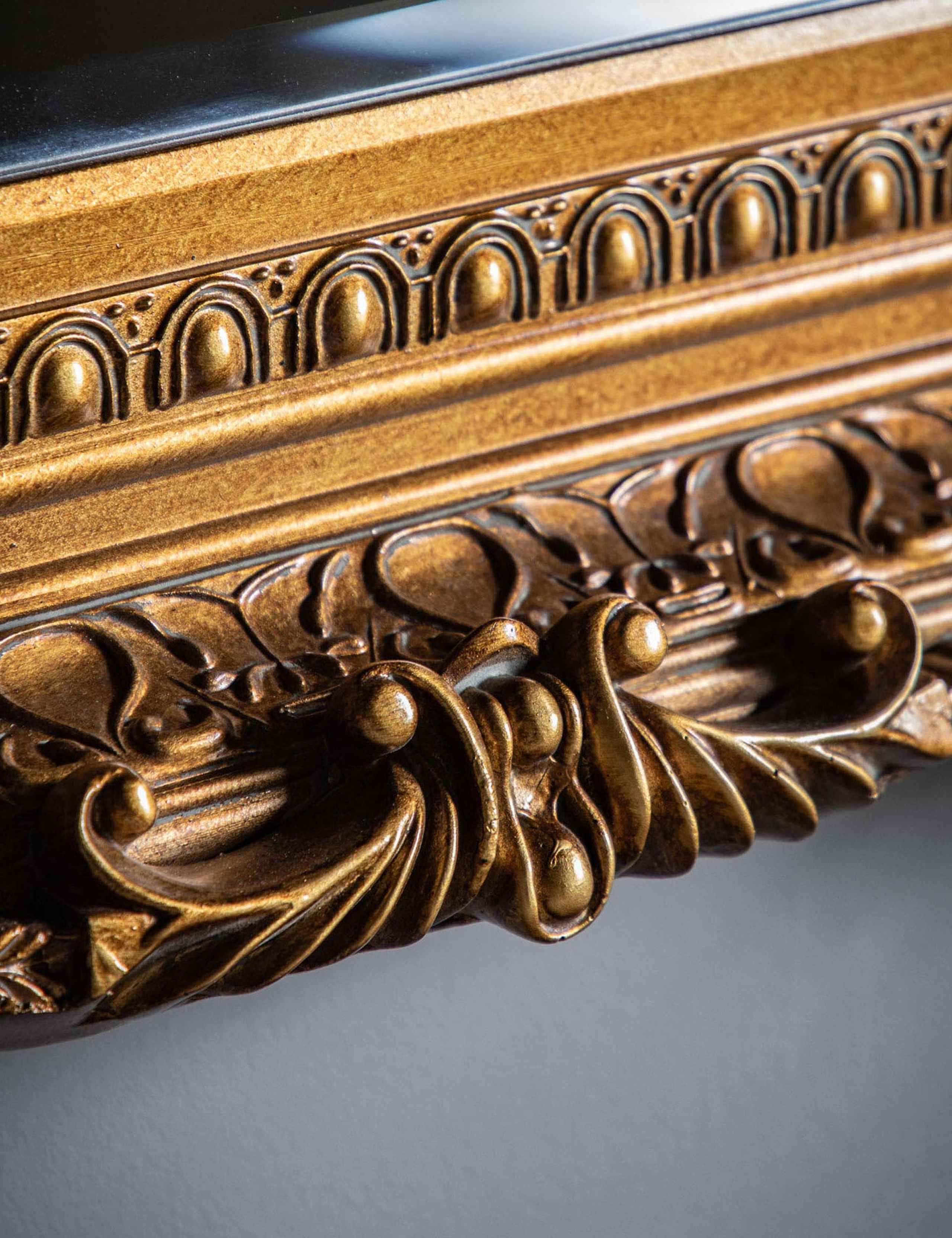 Carved Louis Extra Large Rectangular Mirror 3 of 4