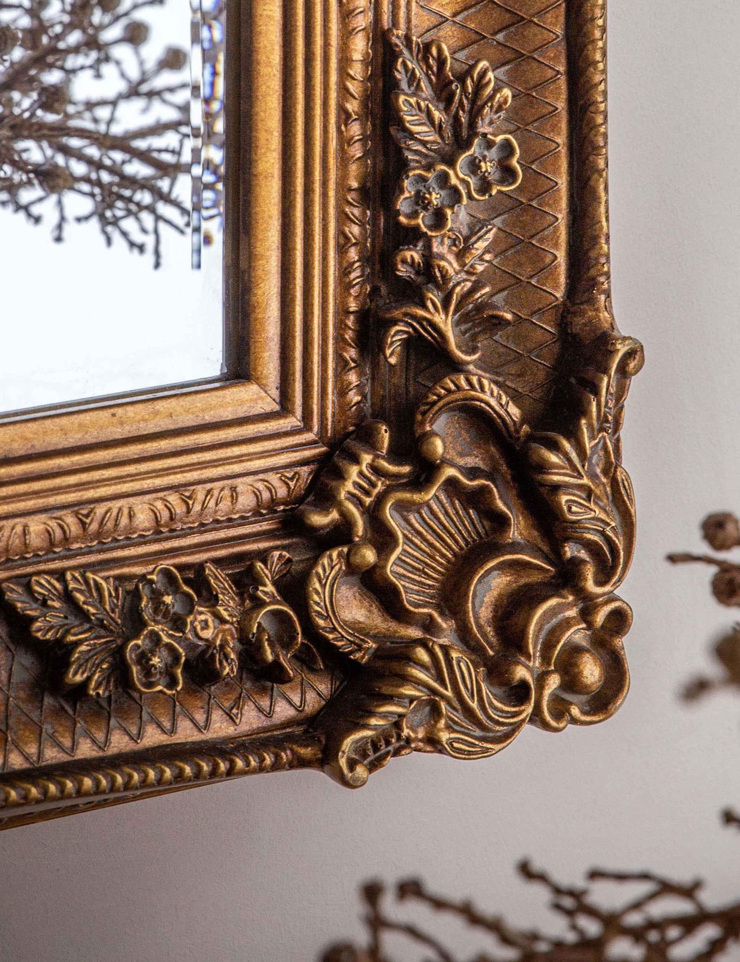 Abbey Extra Large Rectangular Wall Mirror 2 of 4