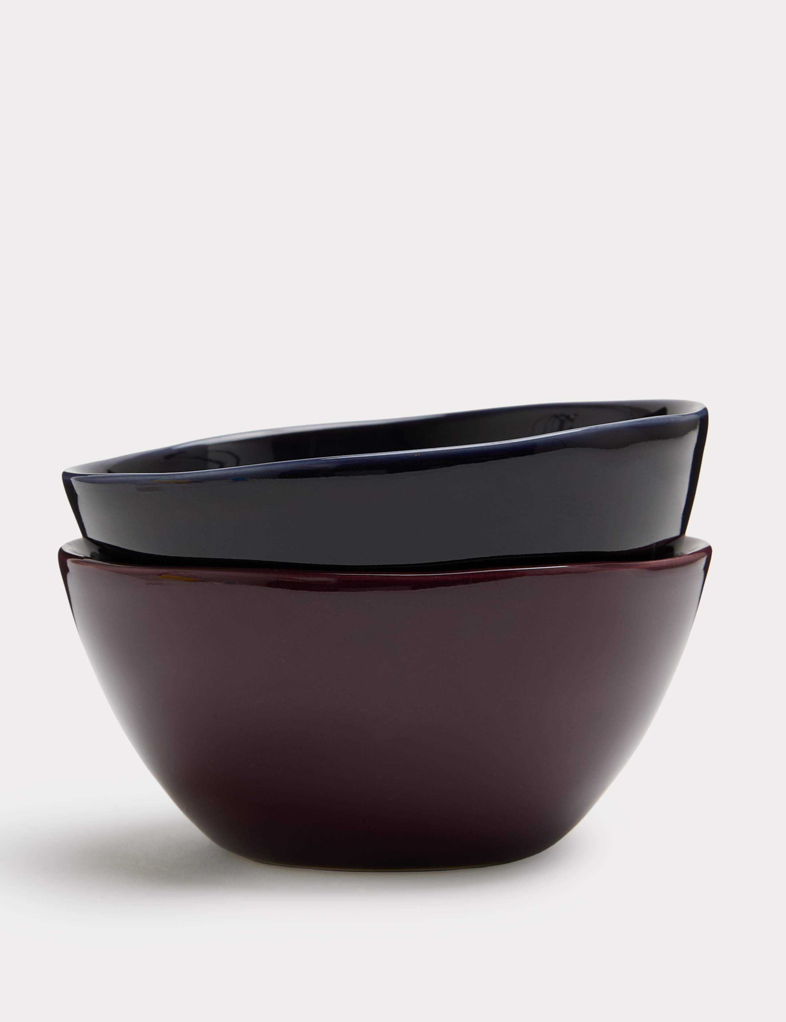 Set of 2 Ceramic Enjoy Slogan Nibble Bowls 5 of 5